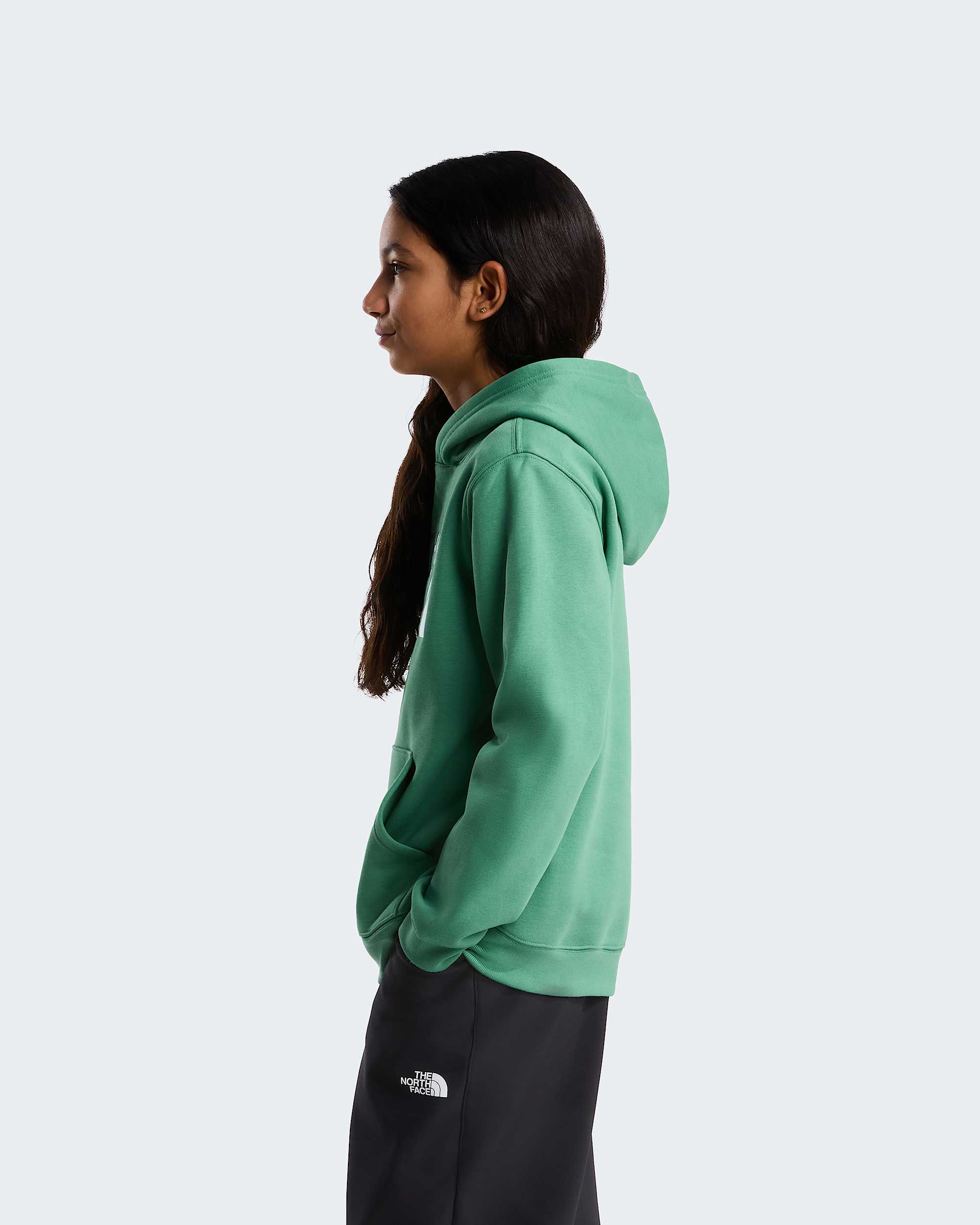 TNF Essential Drew Peak hoodie voor tieners TNF Dimmed Algae ALT14