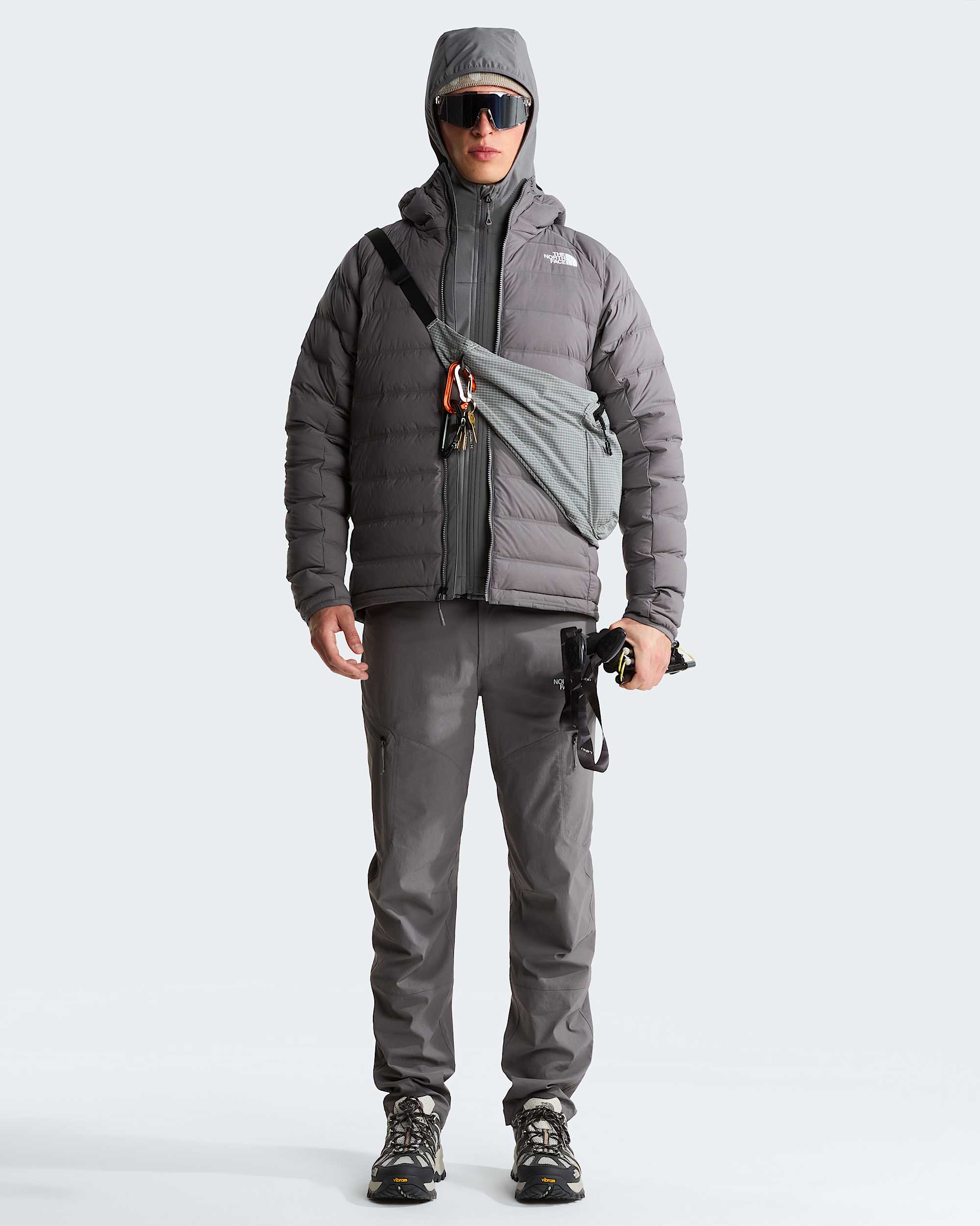 Abseil Stretch Down Hooded Jacket M TNF ALT1