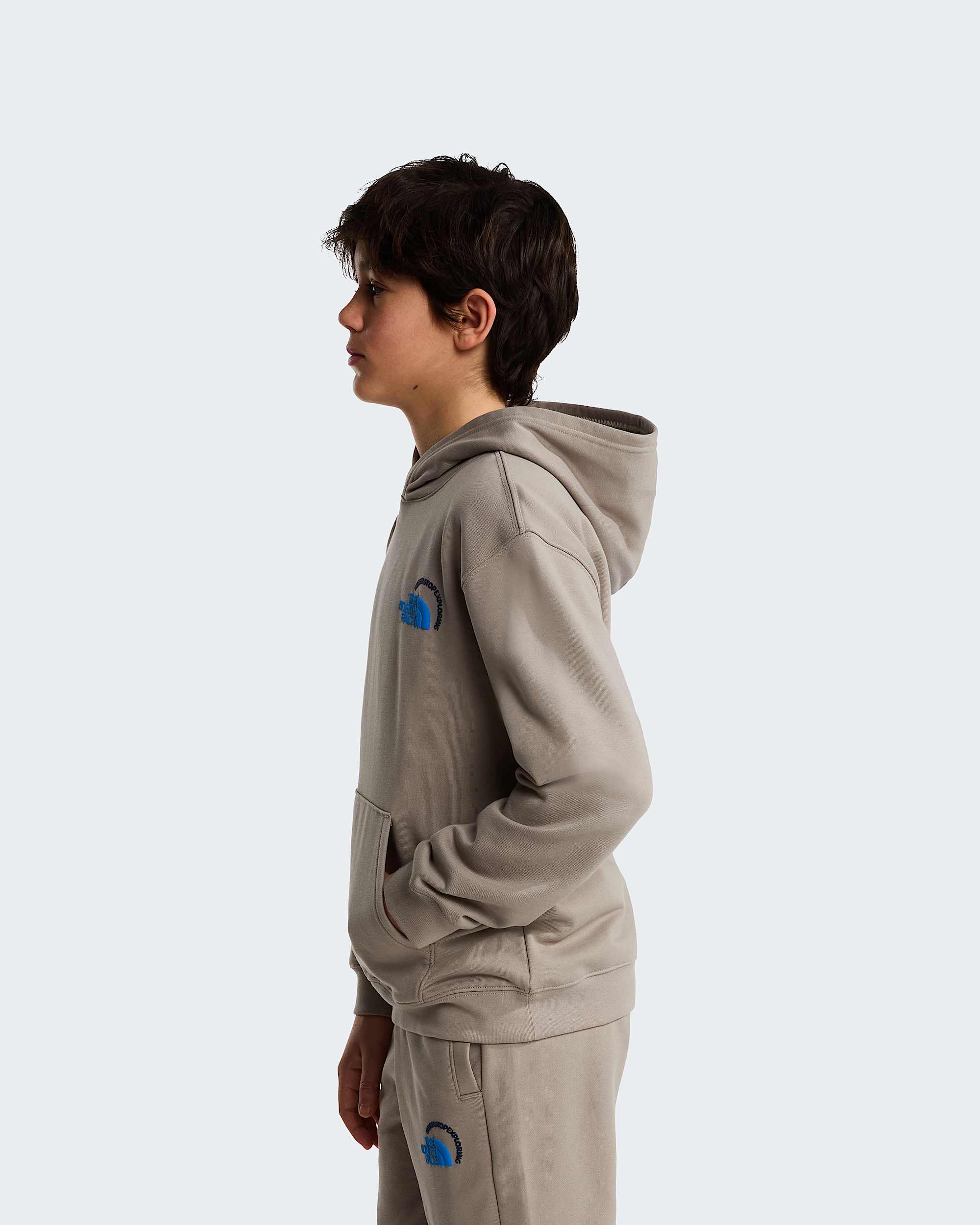 Explore Fonts Relaxed Graphic Hoodie fr Teenager TNF ALT3