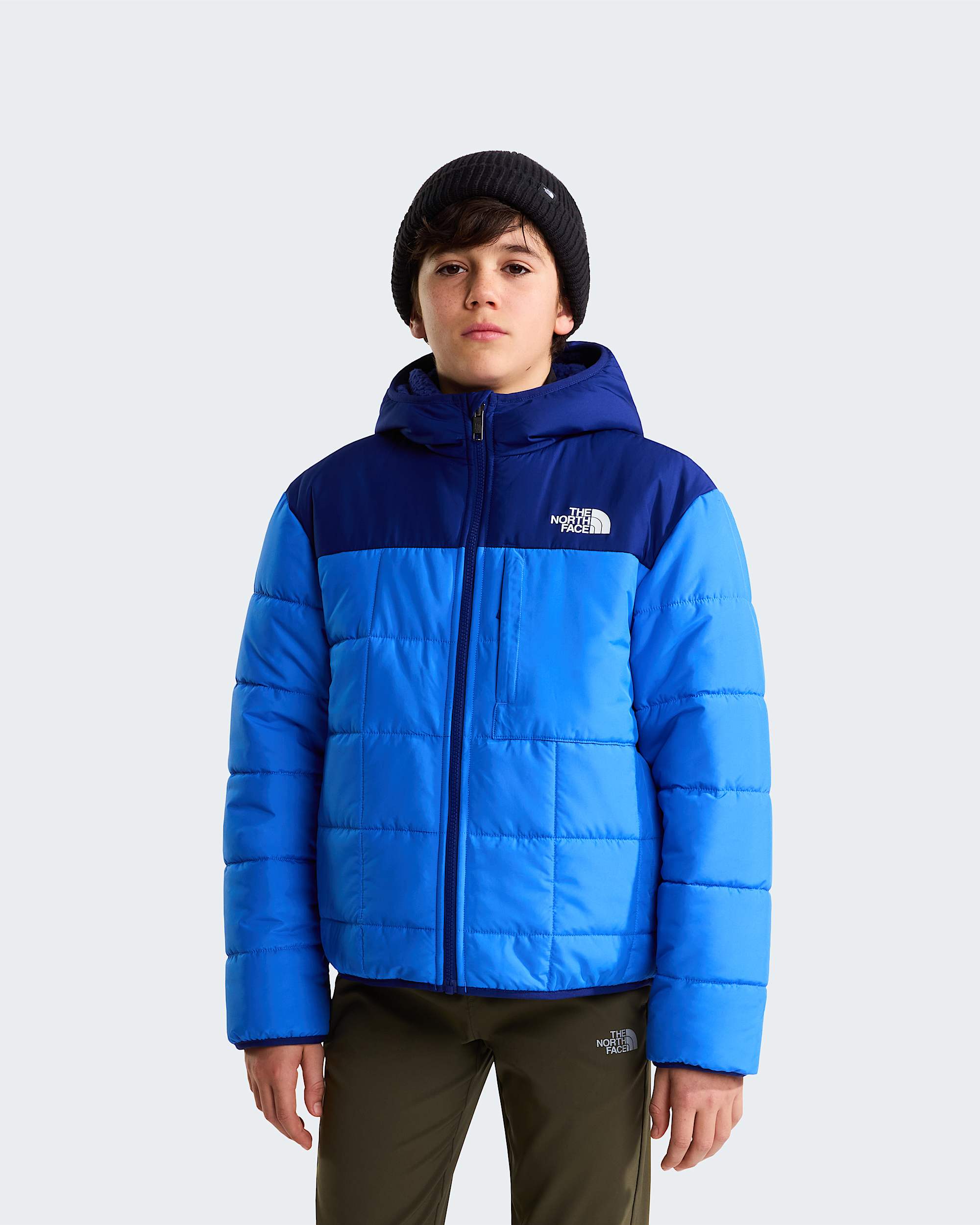 Giacca reversibile con cappuccio e cerniera integrale Shasta da ragazzo TNF HERO