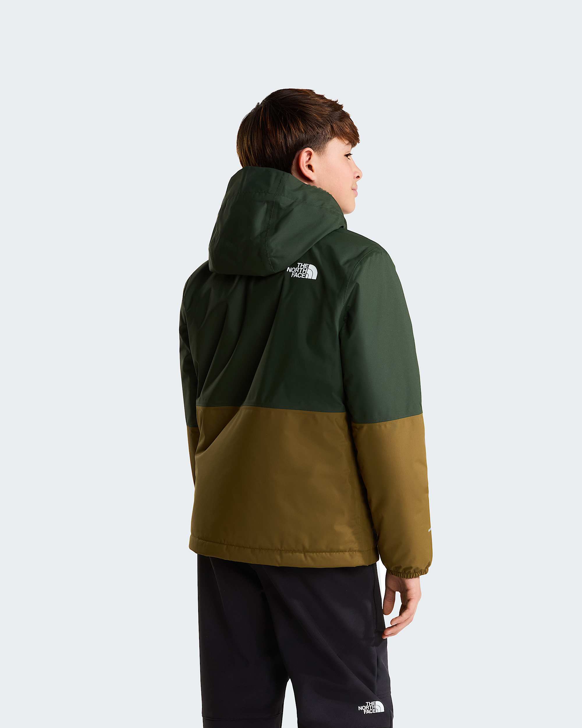 Warme Antoraregenjas voor jongens TNF Bottle GreenCaraway Seed ALT3