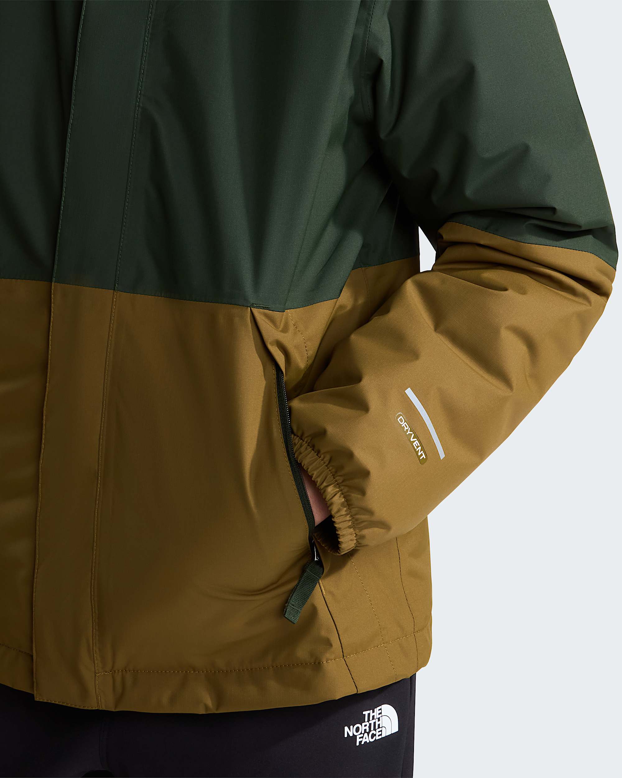 Warme Antoraregenjas voor jongens TNF Bottle GreenCaraway Seed ALT6
