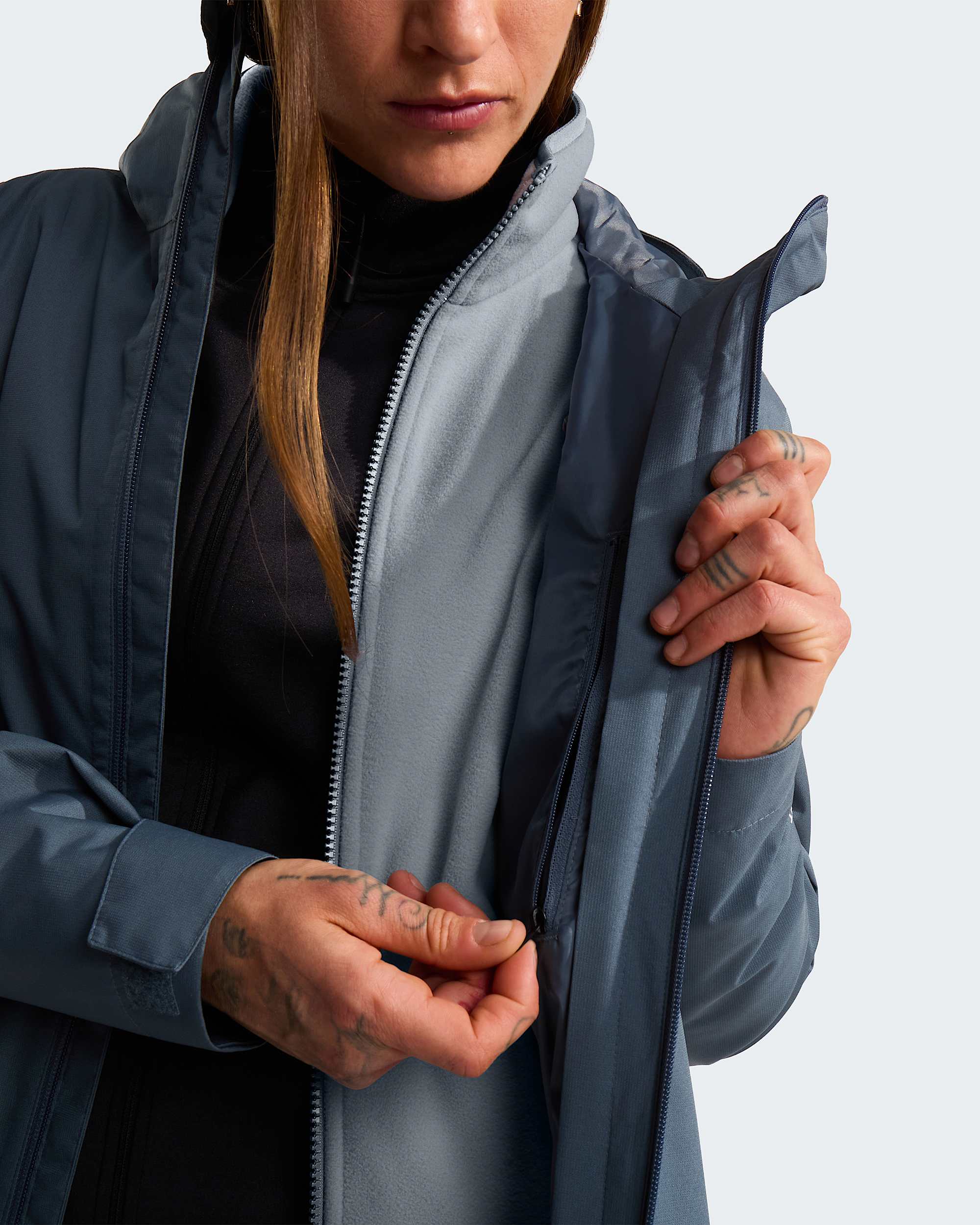 Giacca Quest DryVent Triclimate 3In1 da donna TNF Granite GreyFrost Grey ALT12