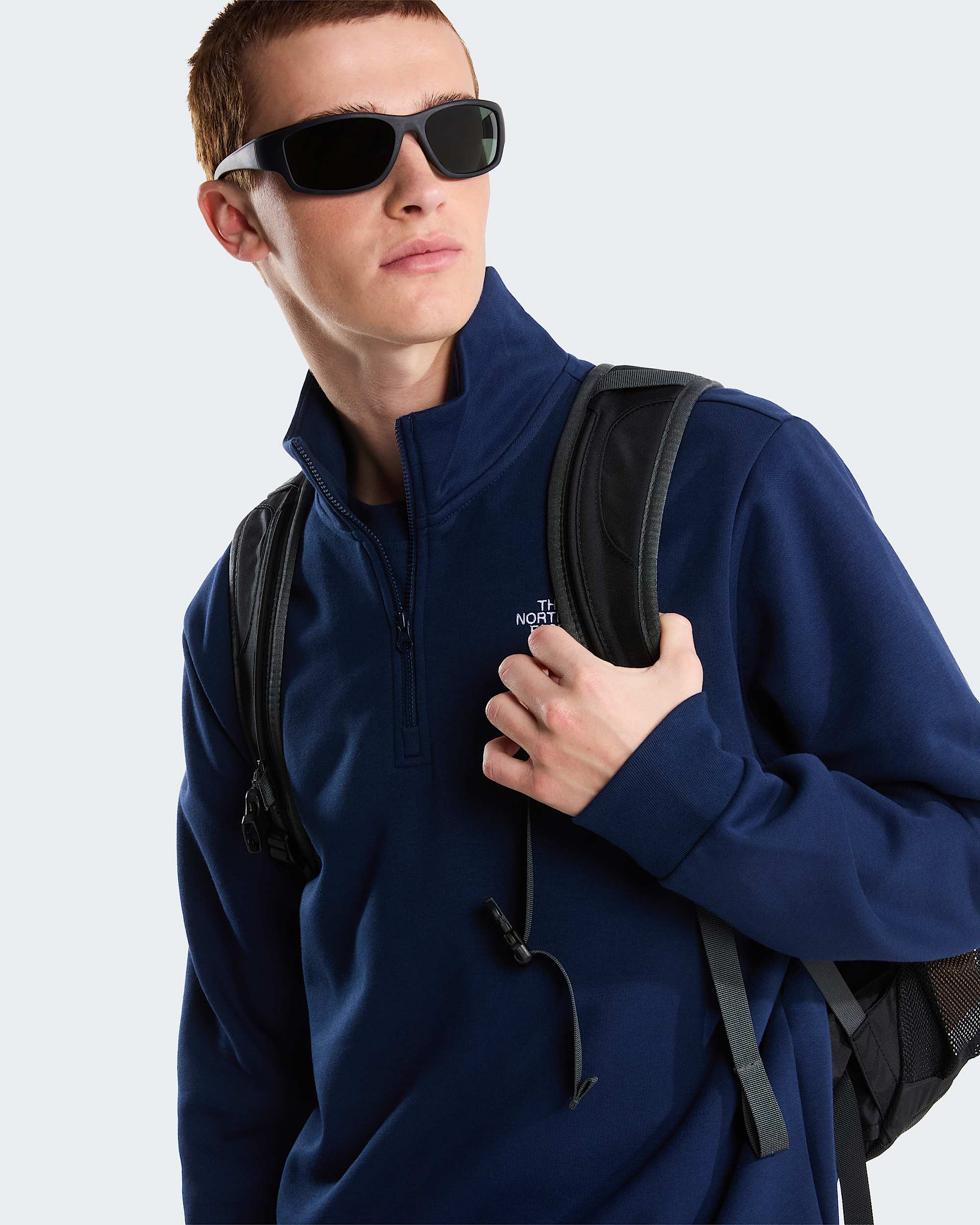 Sudadera recta con cremallera de 14  Evolution Simple Dome para hombre TNF alt5