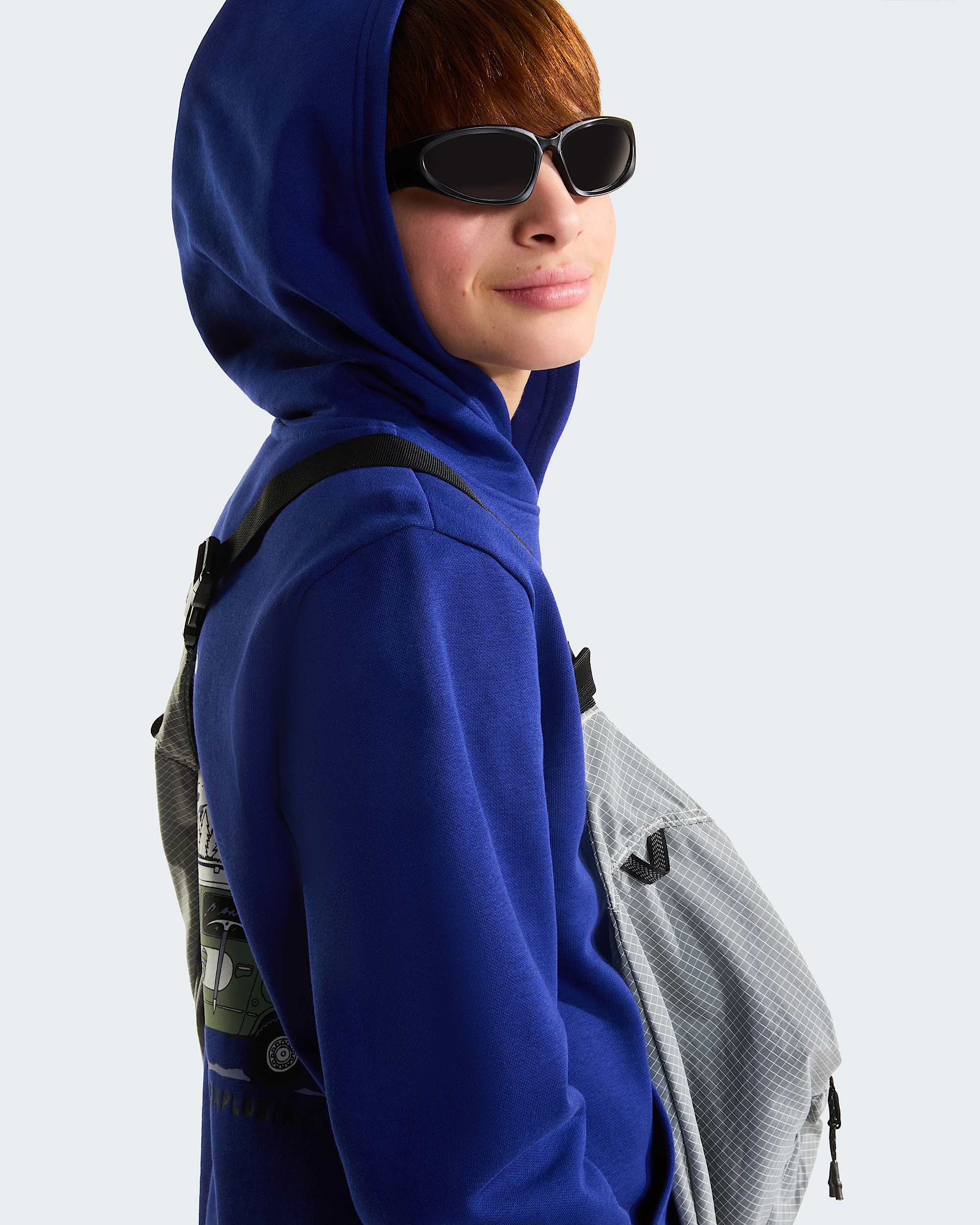 Boys Outdoor Regular Graphic Hoodie TNF ALT7