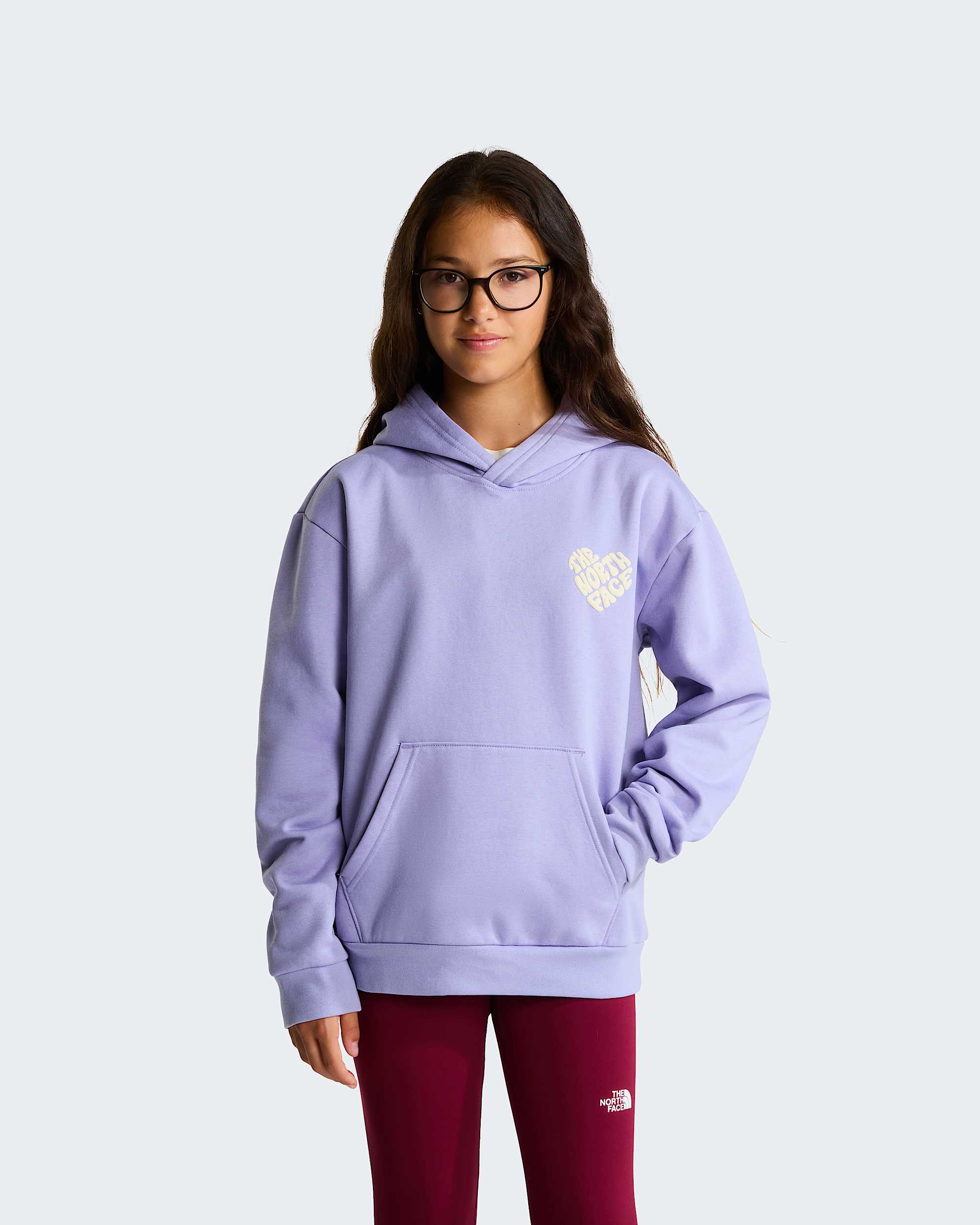 Brand Proud Relaxed Graphic Hoodie Girl TNF HERO