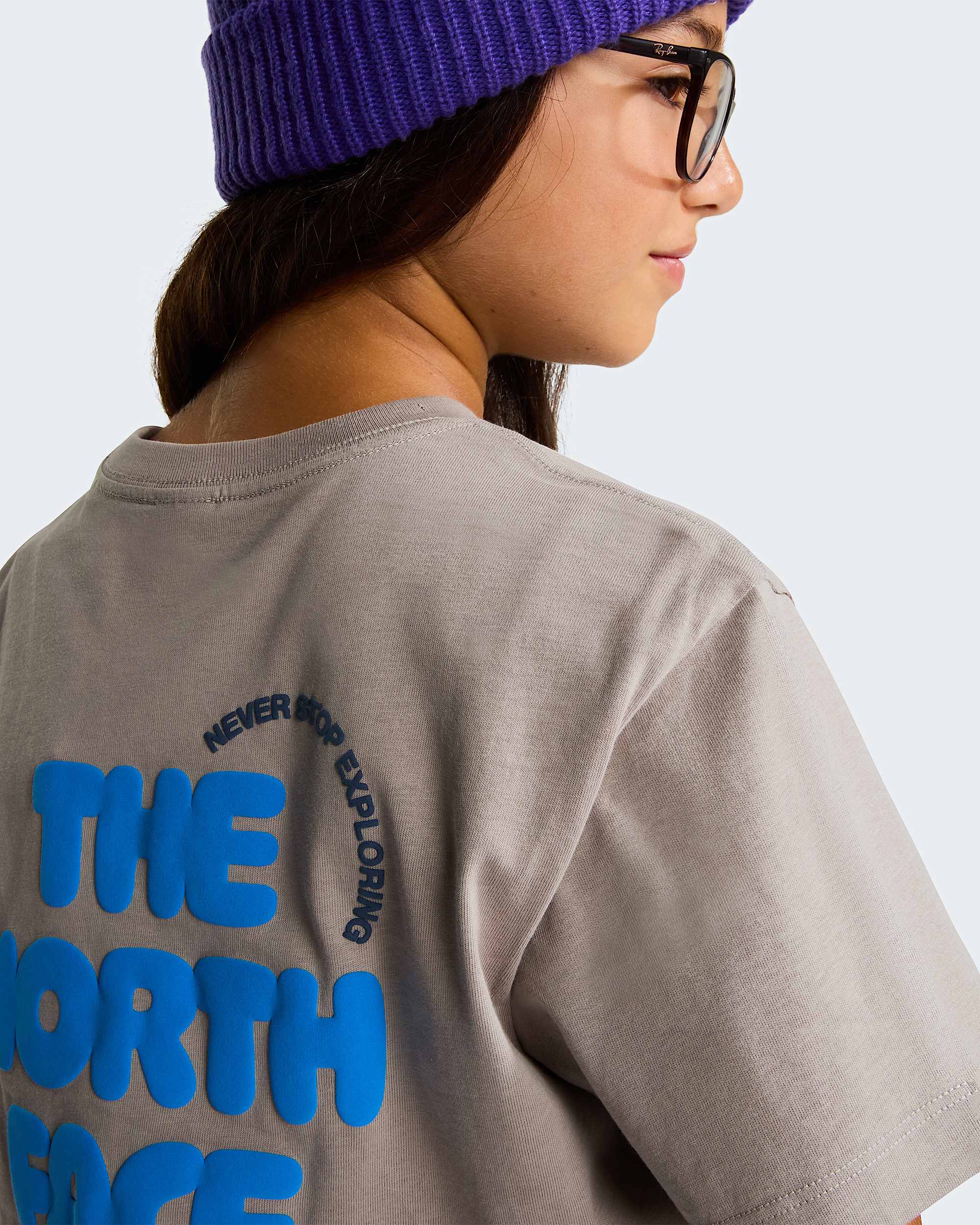 Explore Fonts Relaxed Graphic TShirt fr Teenager TNF ALT16