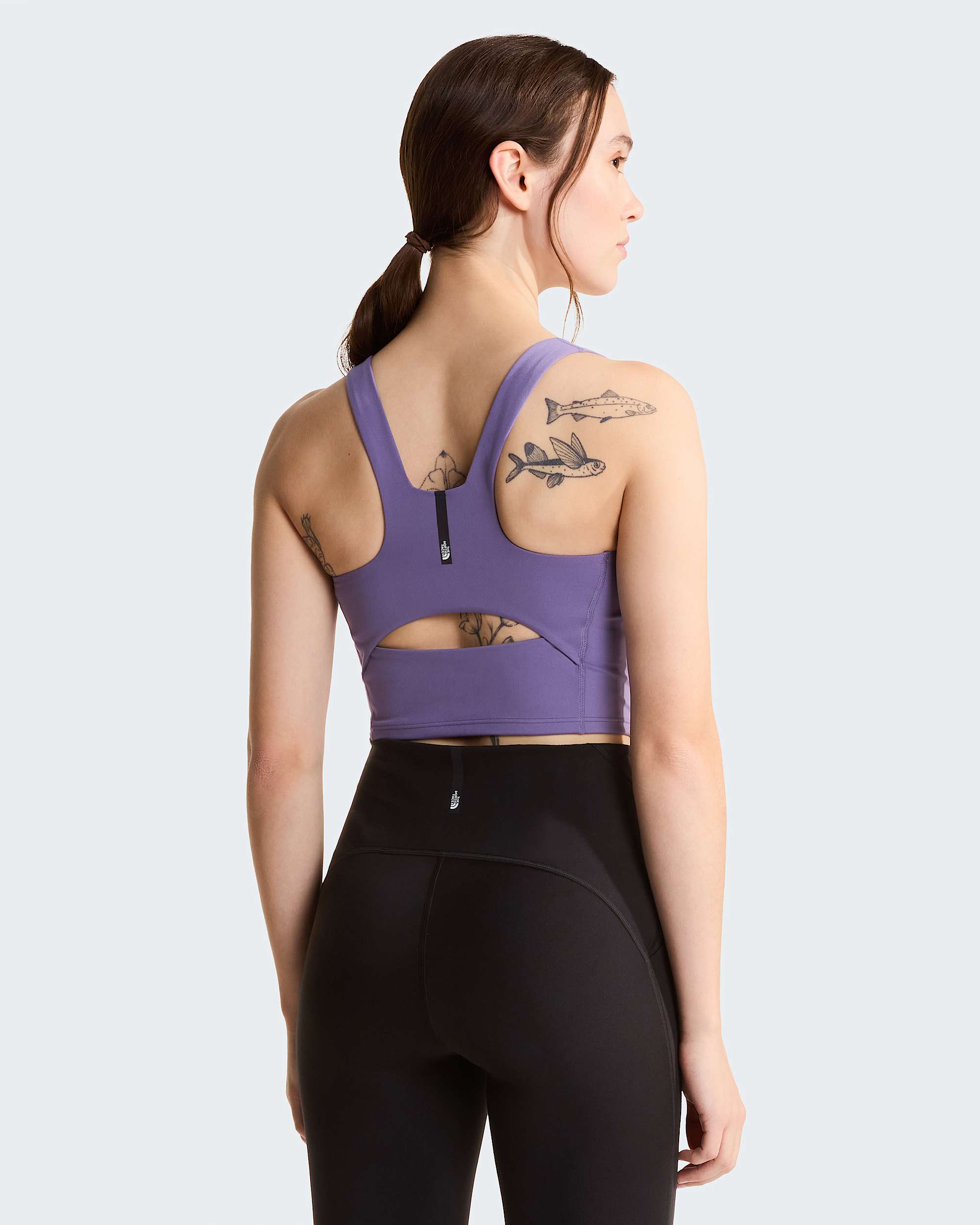 Reggiseno sportivo Jaida Longline da donna TNF Grounded Plum ALT4