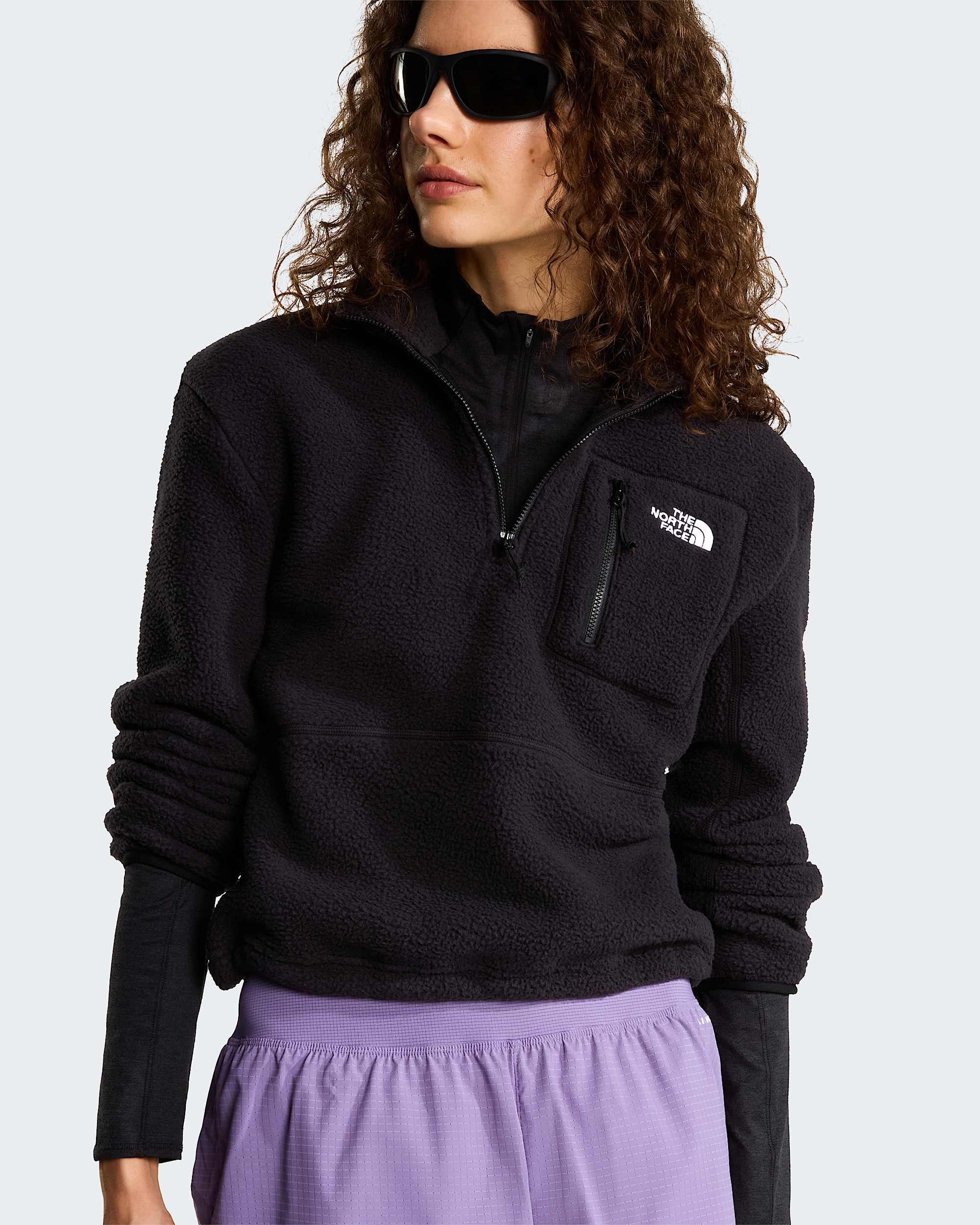 Womens Yumiori 14 Zip Fleece Jacket TNF alt6