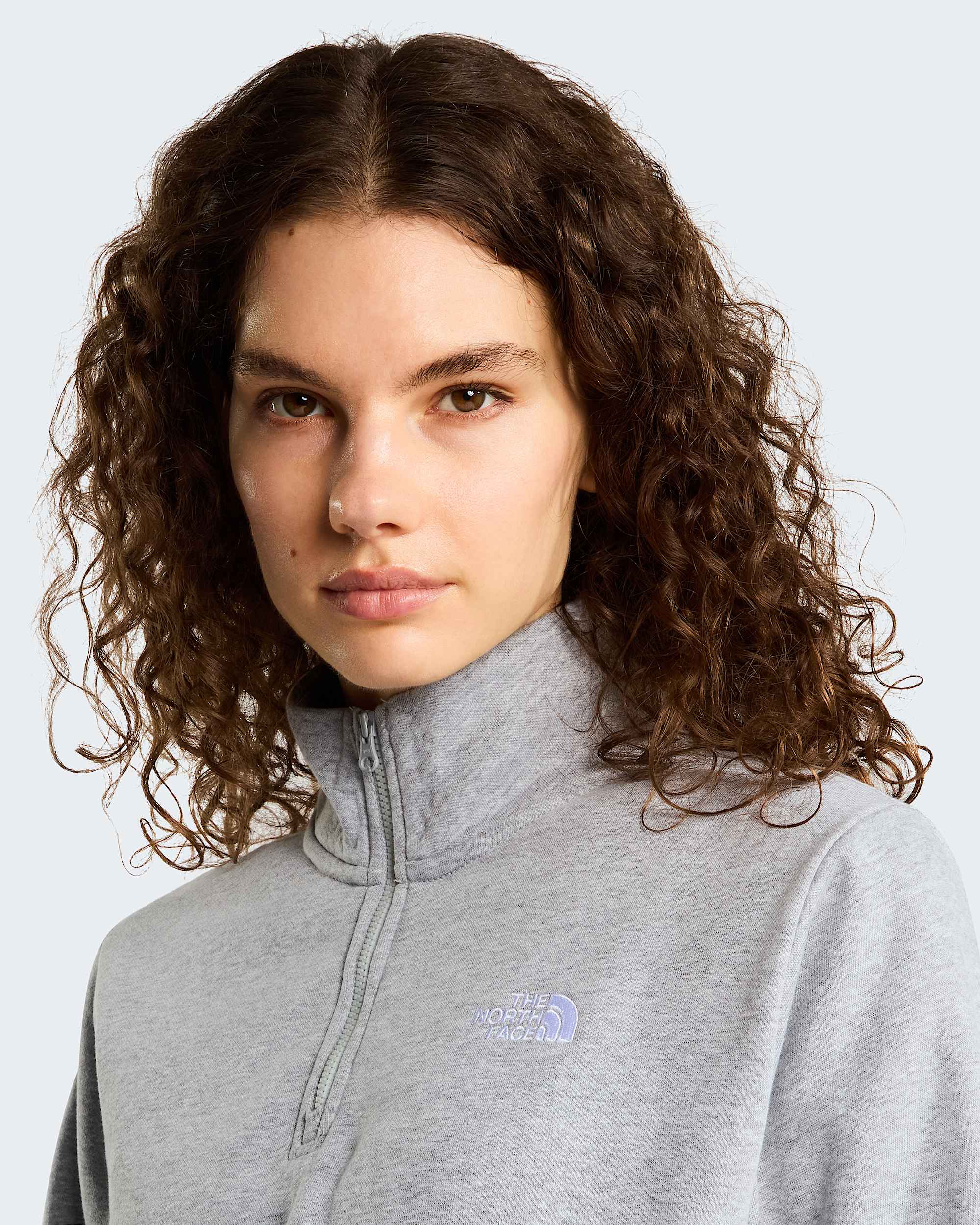 Damen Evolution Simple Dome Regular Sweatshirt mit 14Reiverschluss TNF alt4