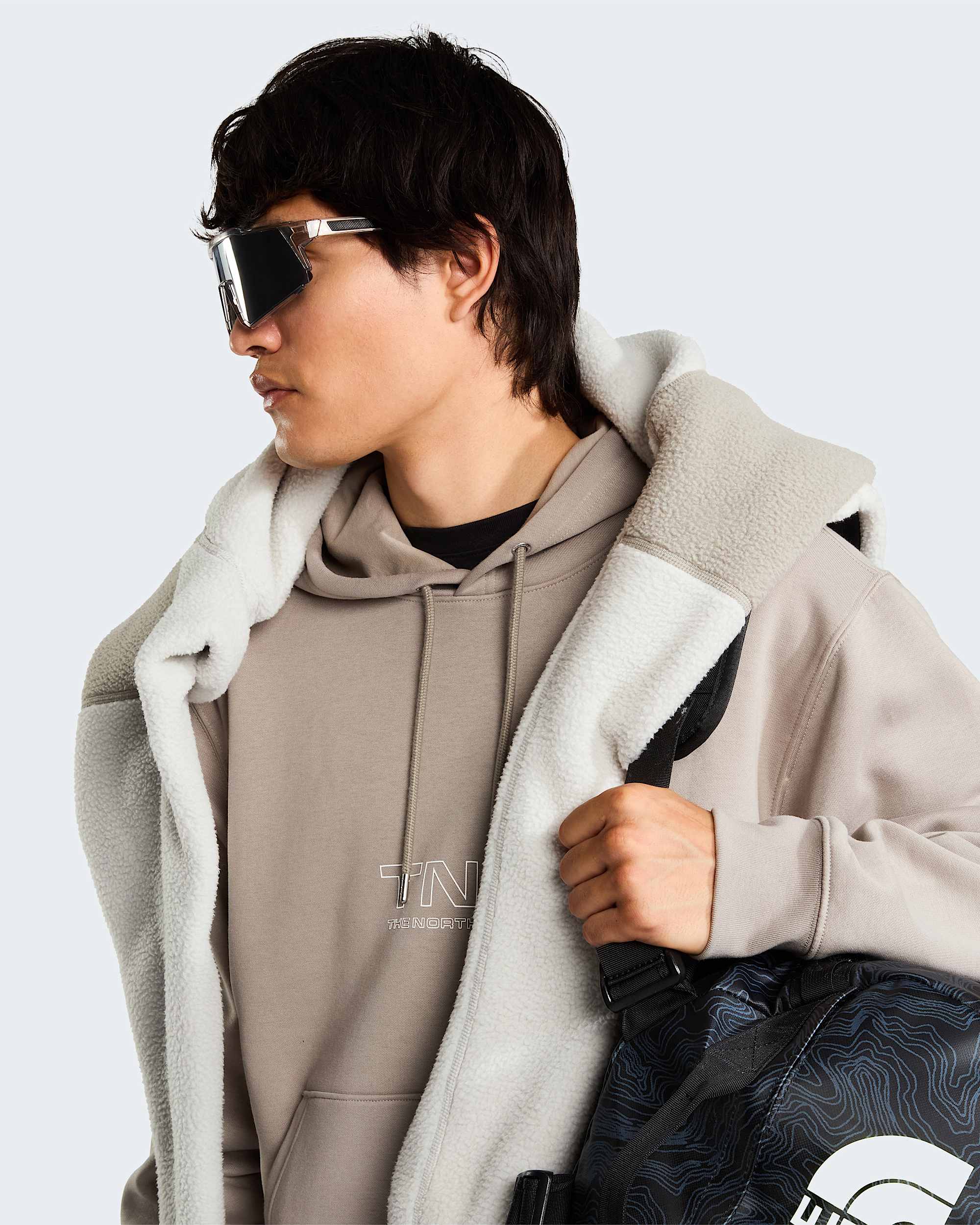 Sweat  capuche dcontract Zumu 20 unisexe TNF alt10