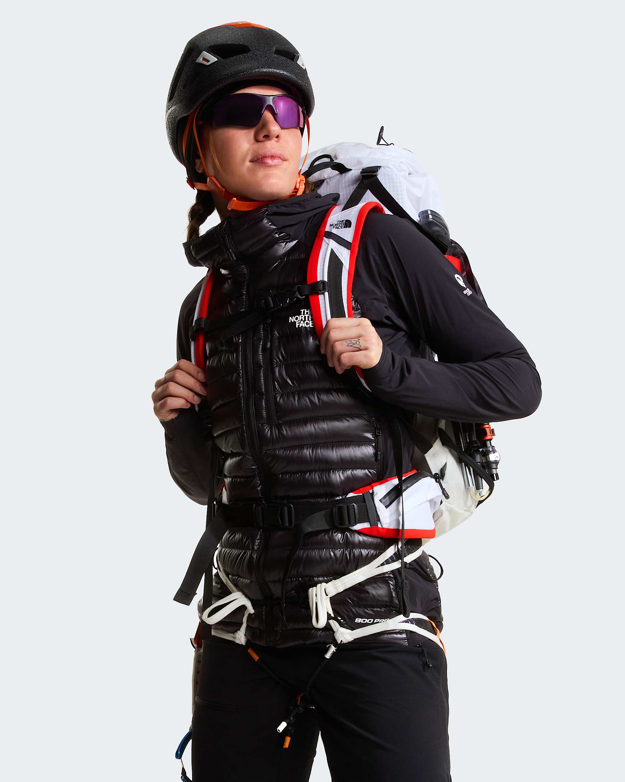 Damska lekka kurtka hybrydowa z kapturem Summit Breithorn TNF ALT10