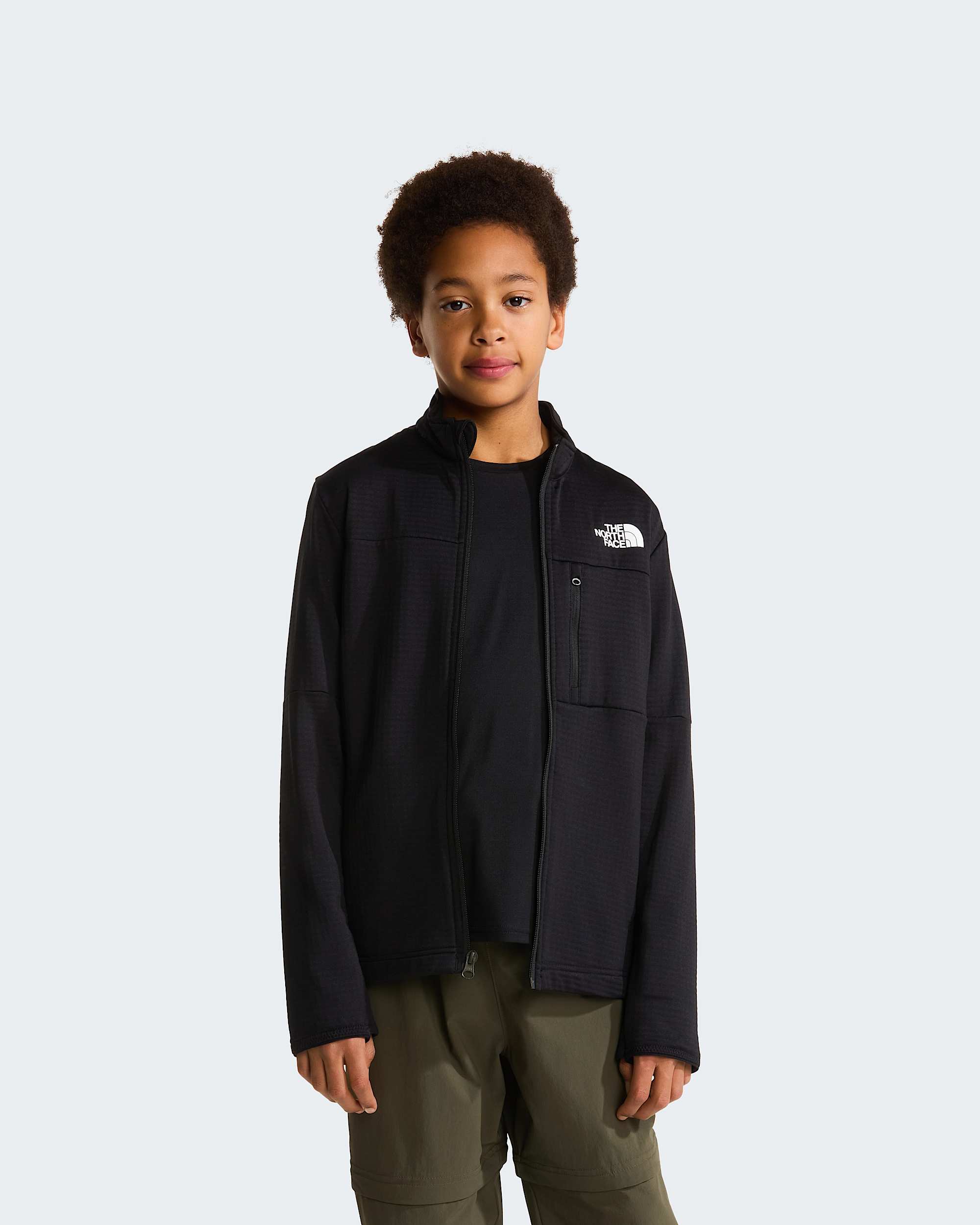 Teens Hike FullZip Midlayer Jacket TNF alt8