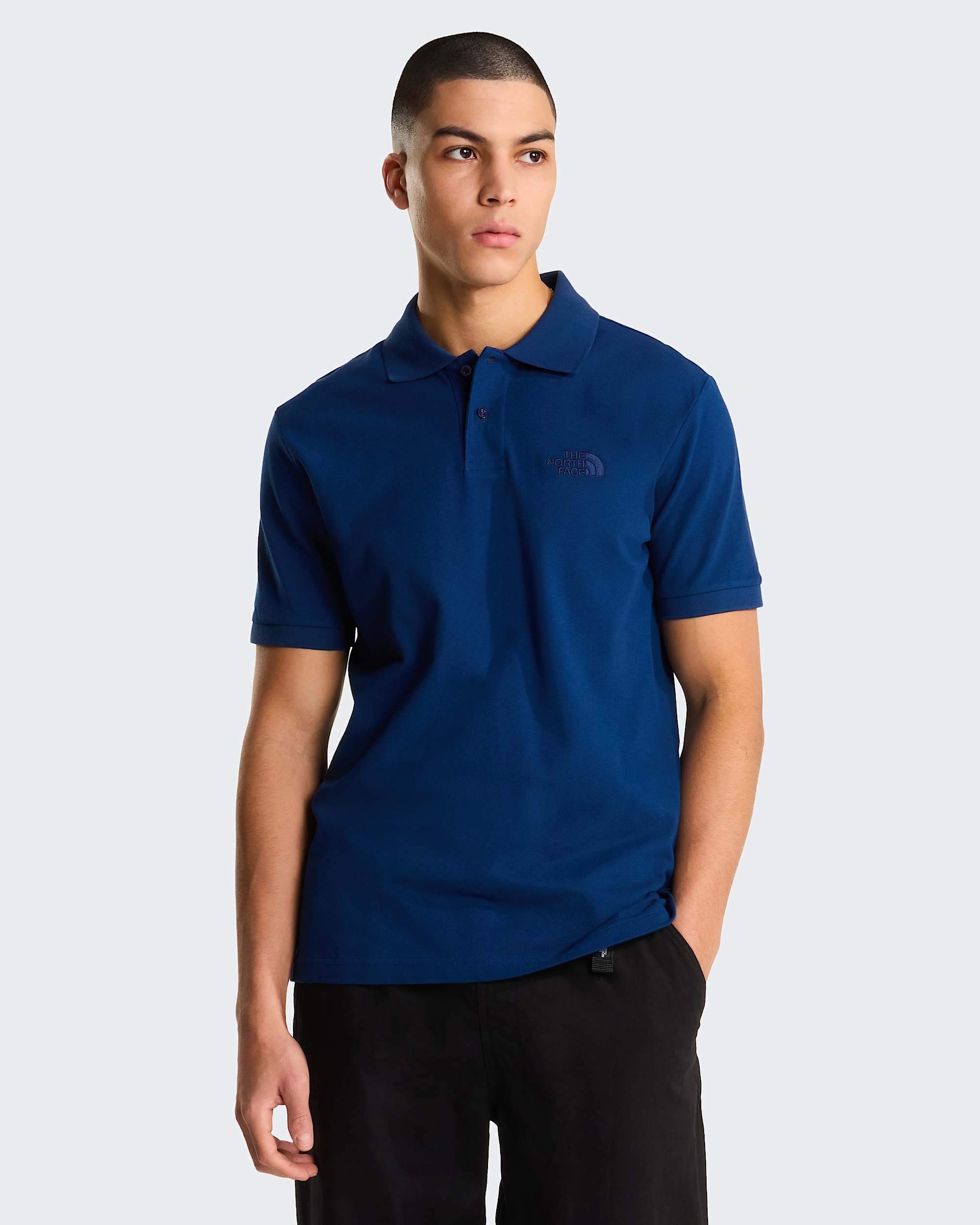 Essentialpolo met normale pasvorm voor heren TNF alt4