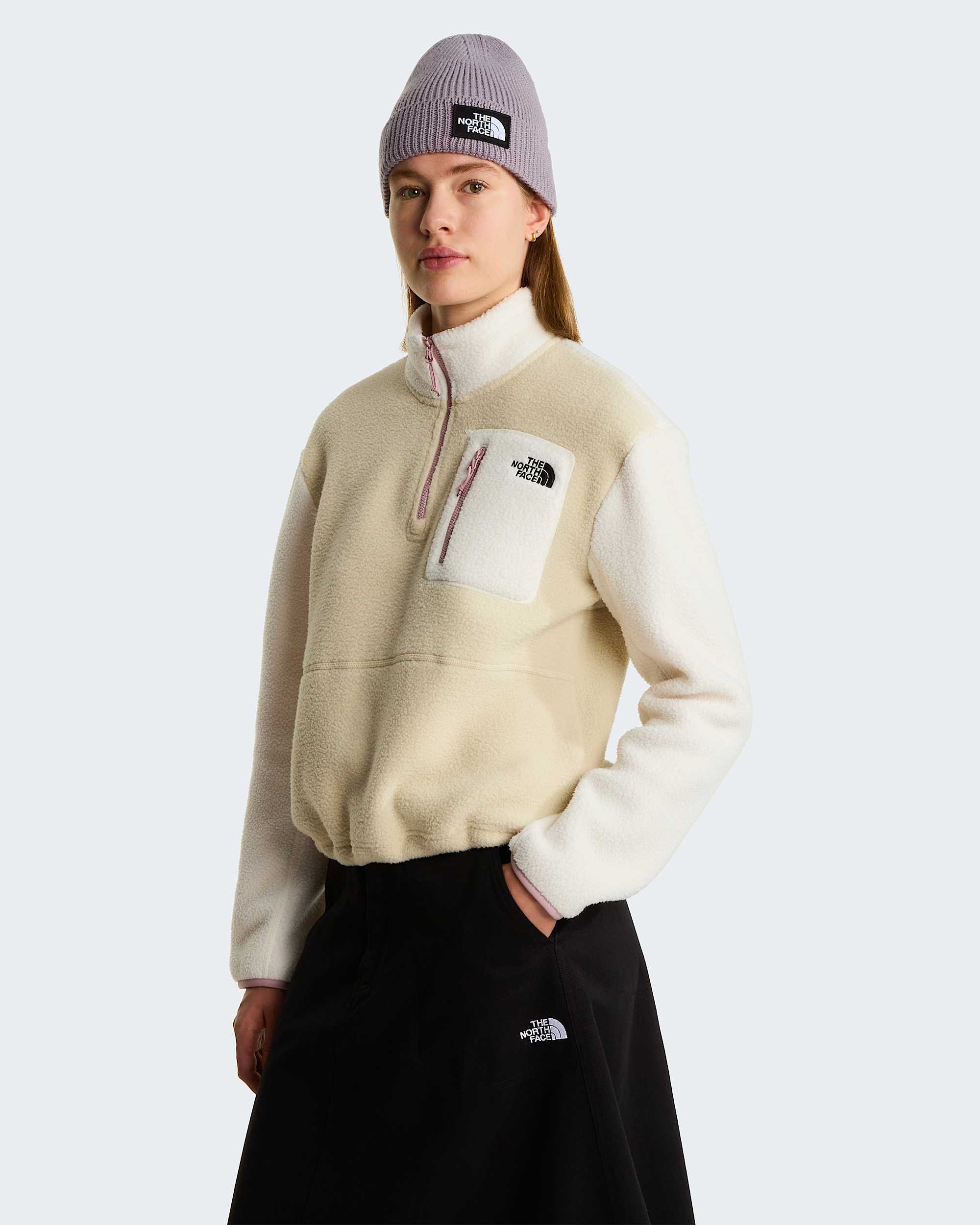 Yumiorifleecejas met kwartrits voor dames TNF alt4