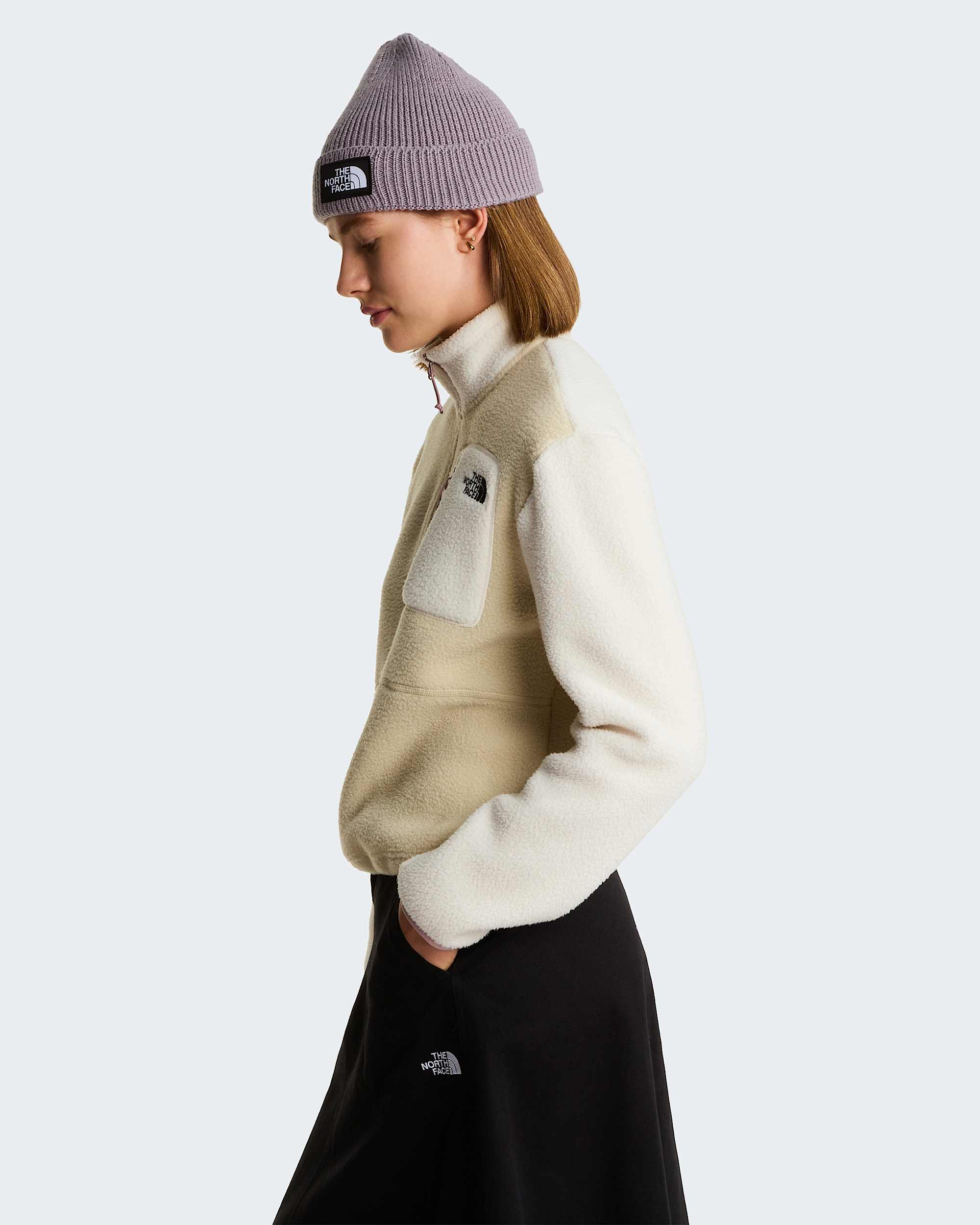 Yumiorifleecejas met kwartrits voor dames TNF alt6