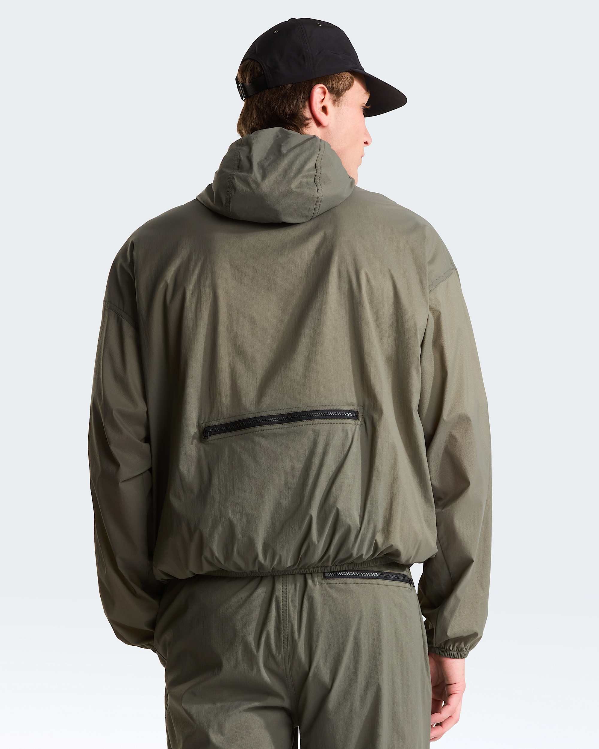 Unisex Red Box Packable Hooded Wind Jacket TNF alt6