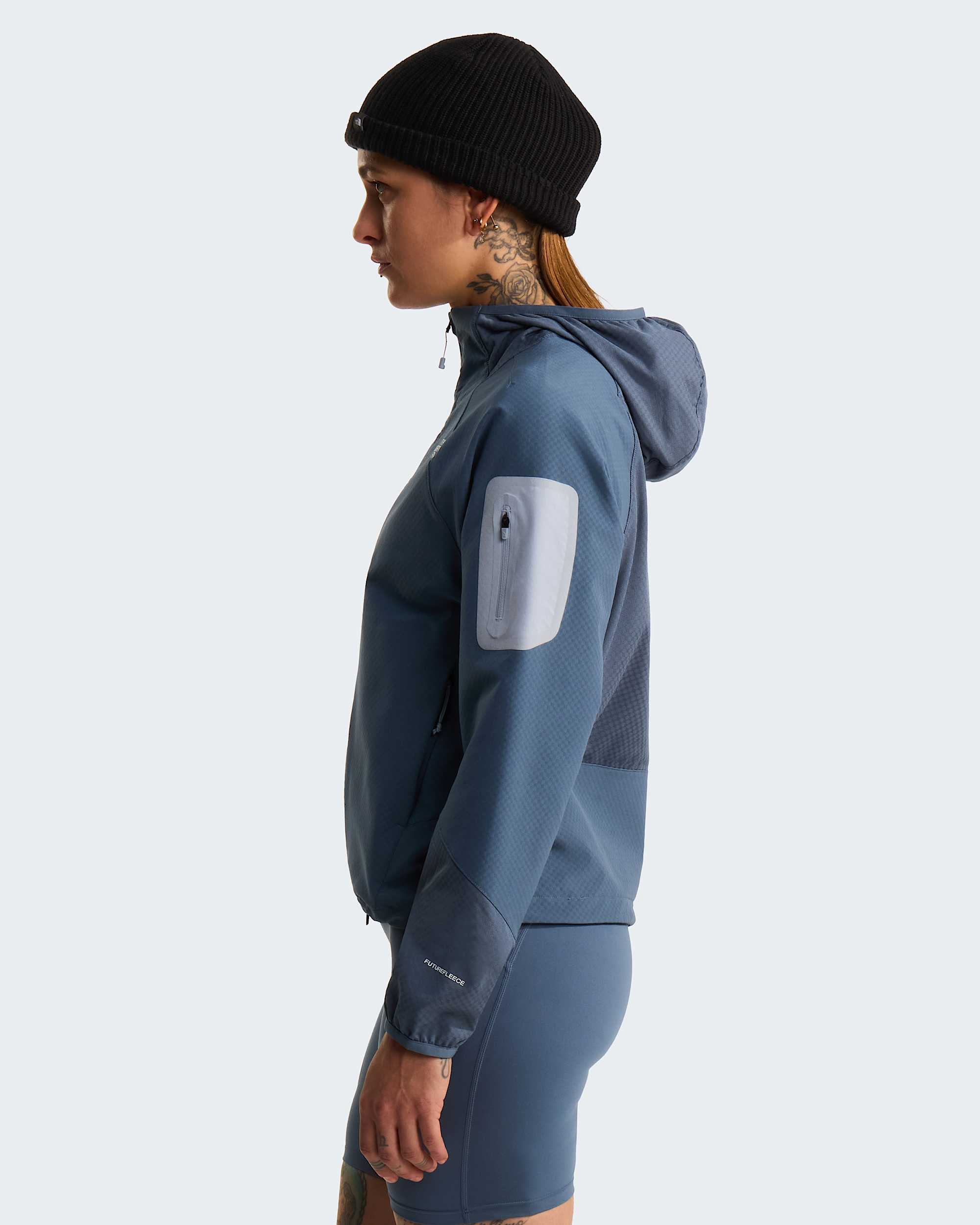 Veste dapproche hybride zippe  capuche Tek pour femme TNF alt6
