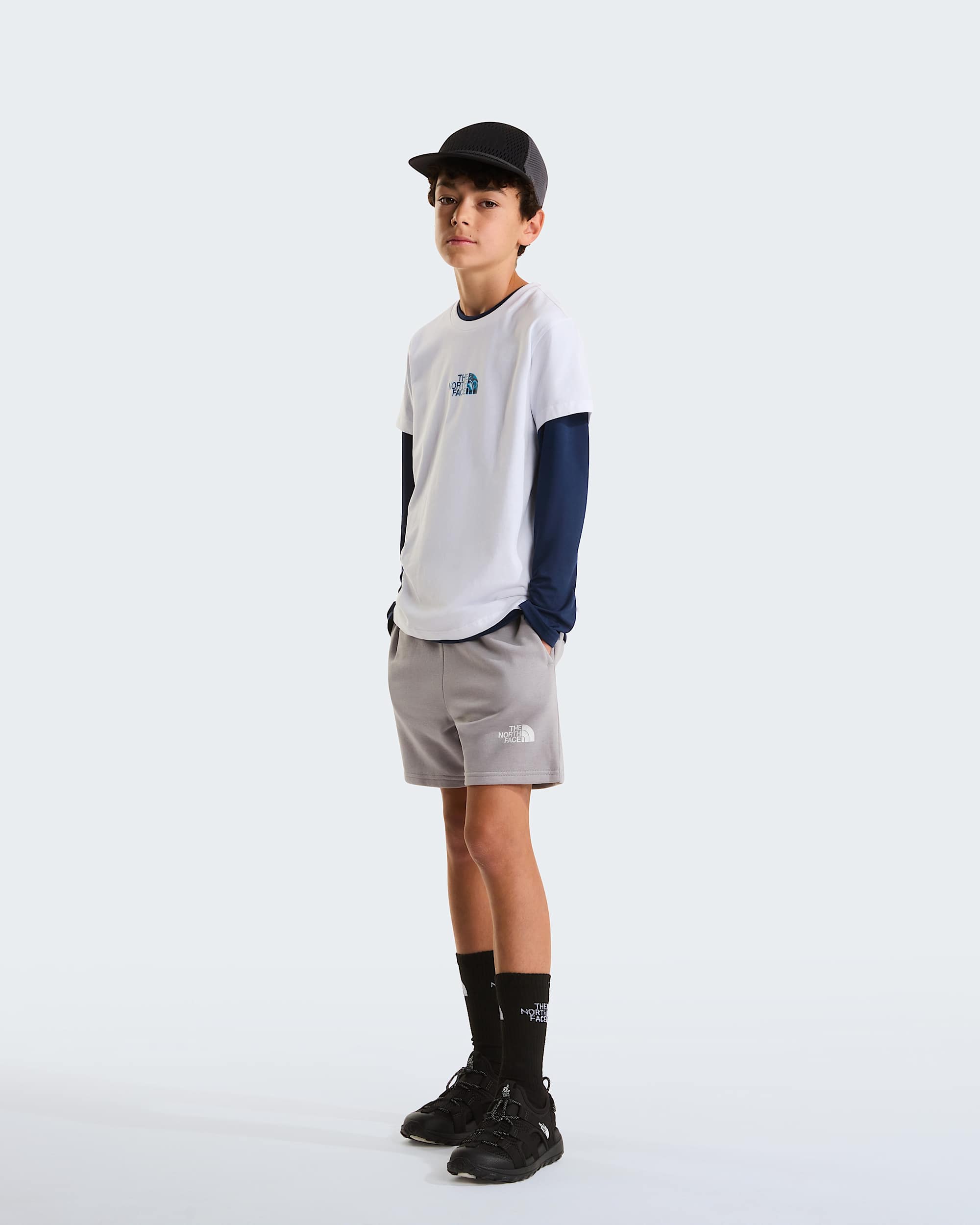 Liquid Logo normal geschnittenes TShirt fr Jungen TNF alt5