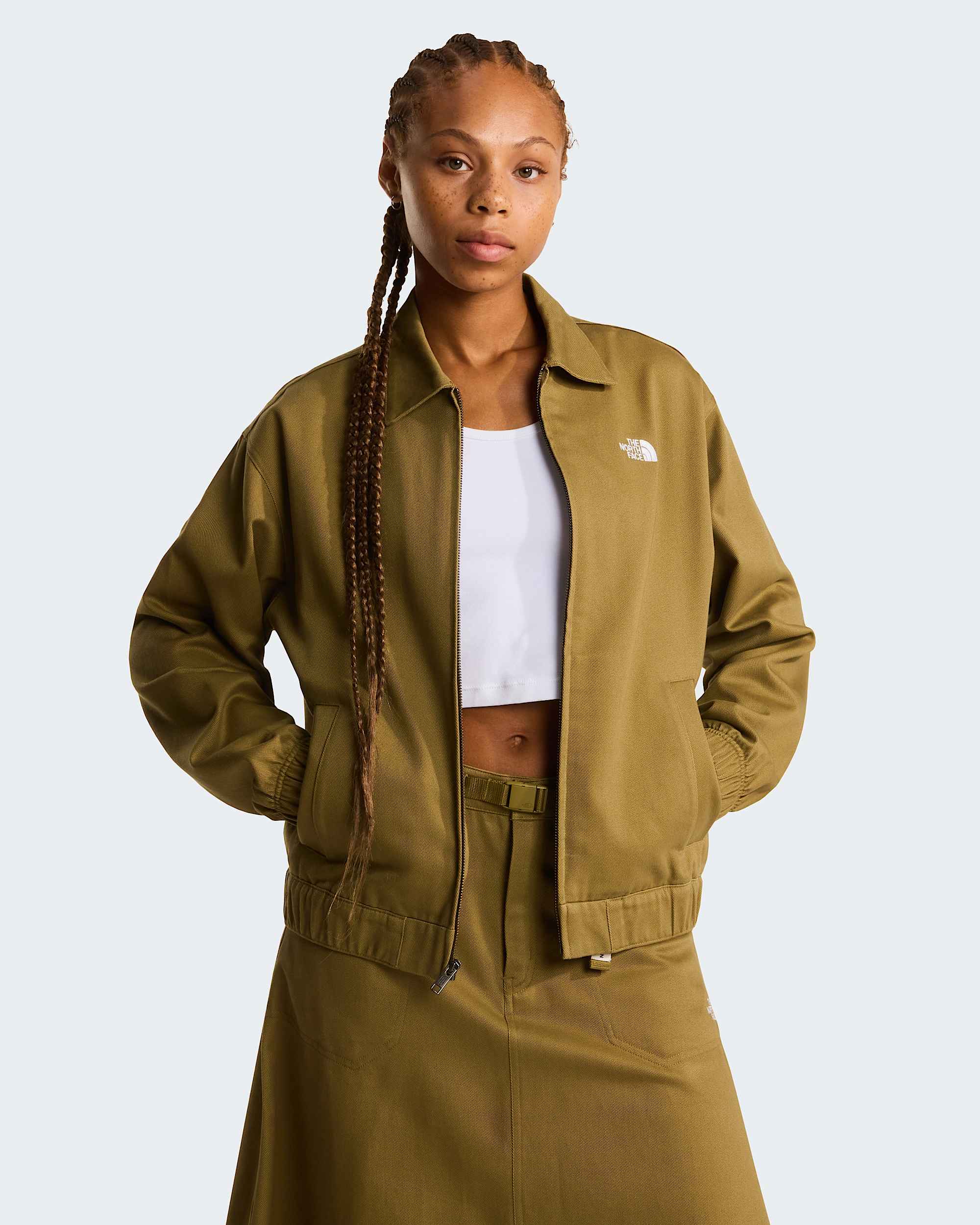 TwillJacke mit Kragen fr Damen TNF alt8