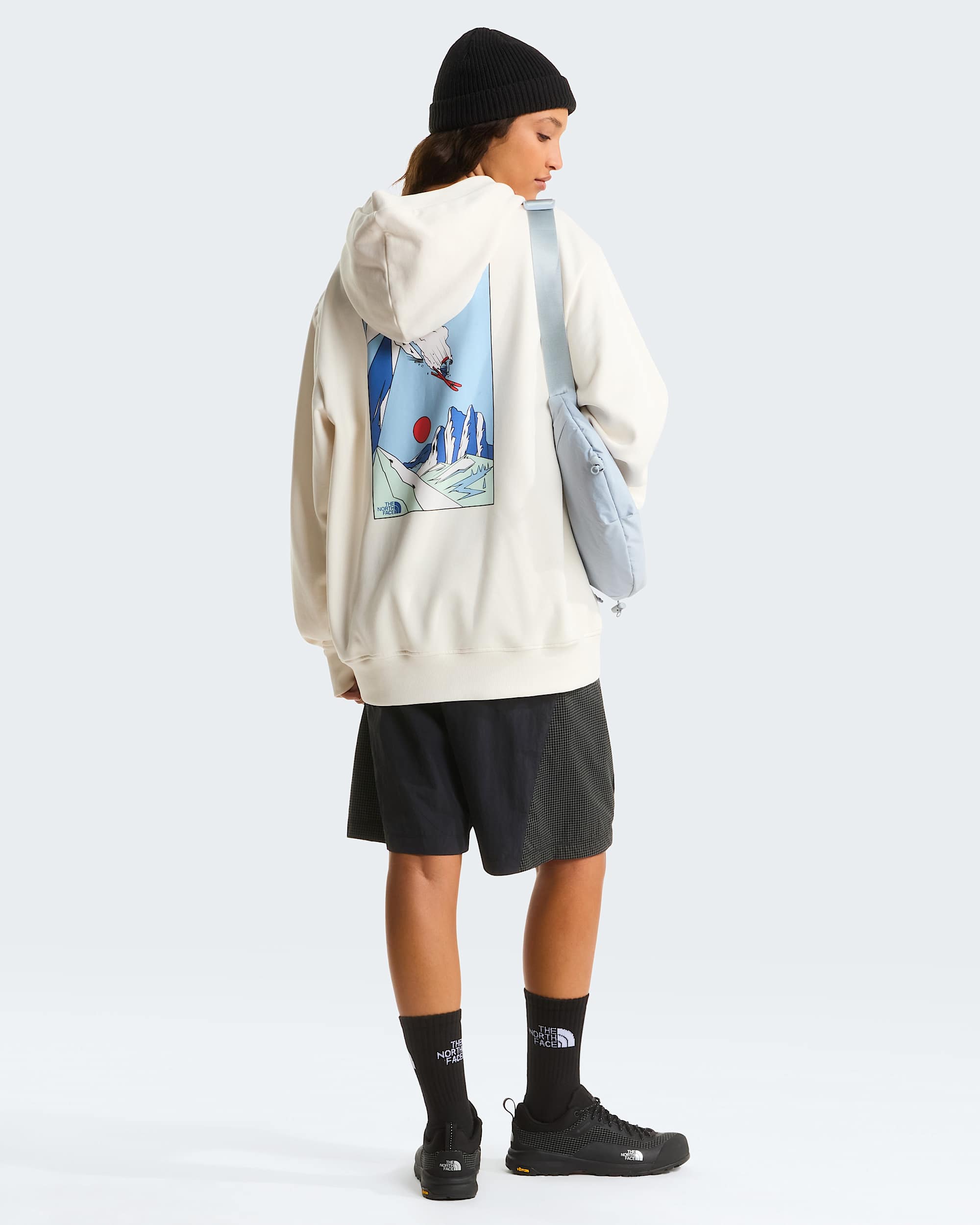 Unisex Mountain Celebration Relaxed Graphic Hoodie TNF alt15
