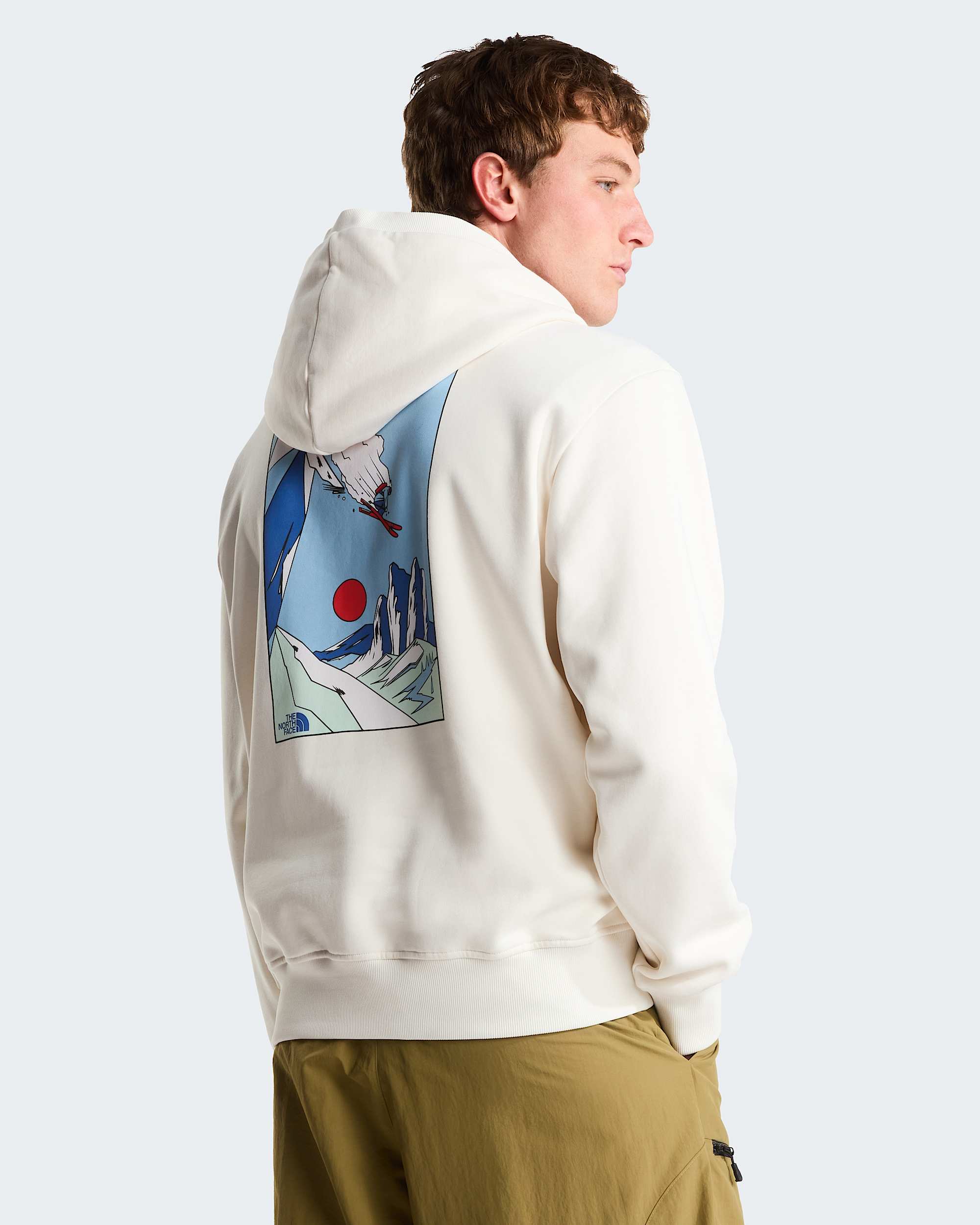 Unisex Mountain Celebration Relaxed Graphic Hoodie TNF alt4