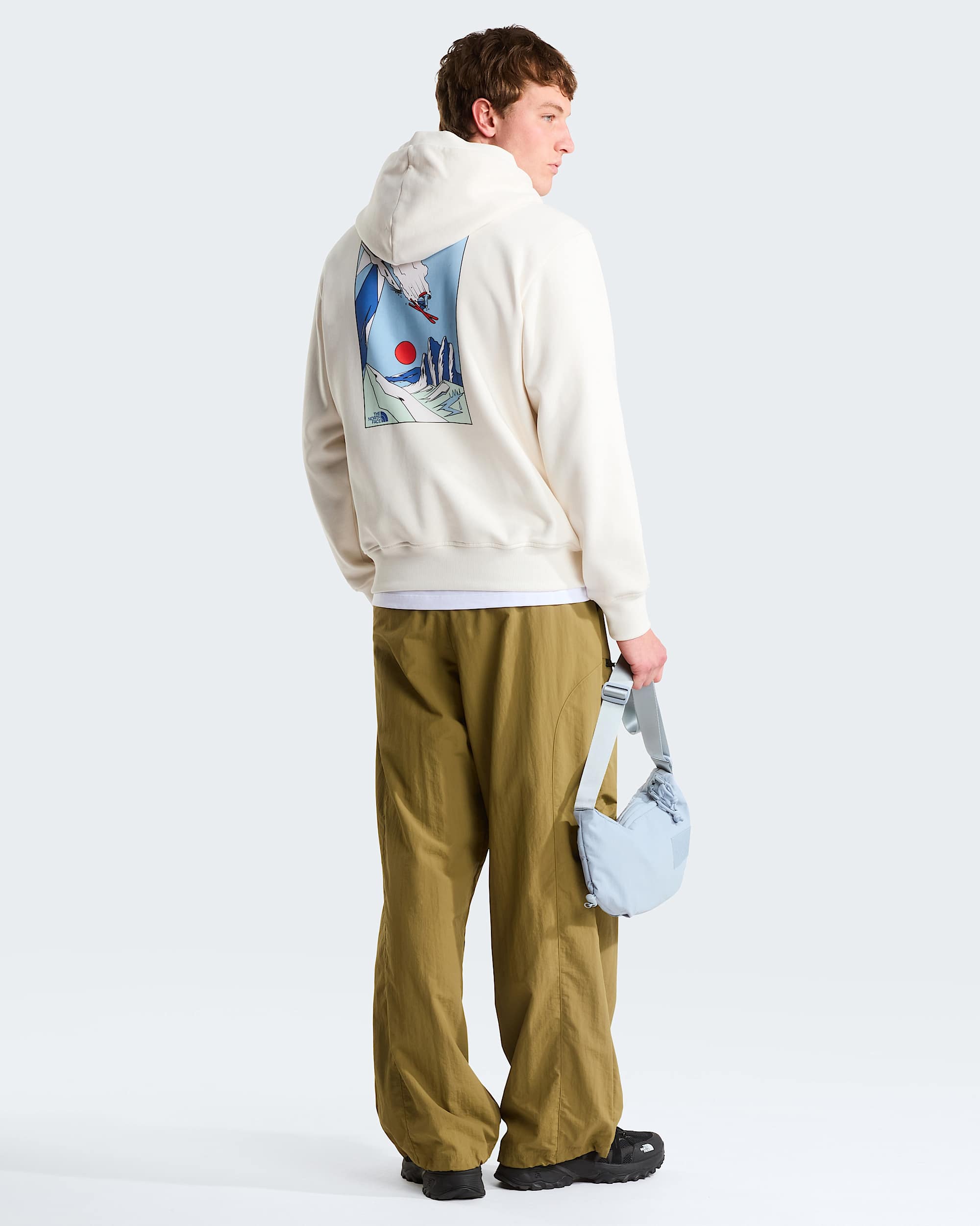Unisex Mountain Celebration Relaxed Graphic Hoodie TNF alt6
