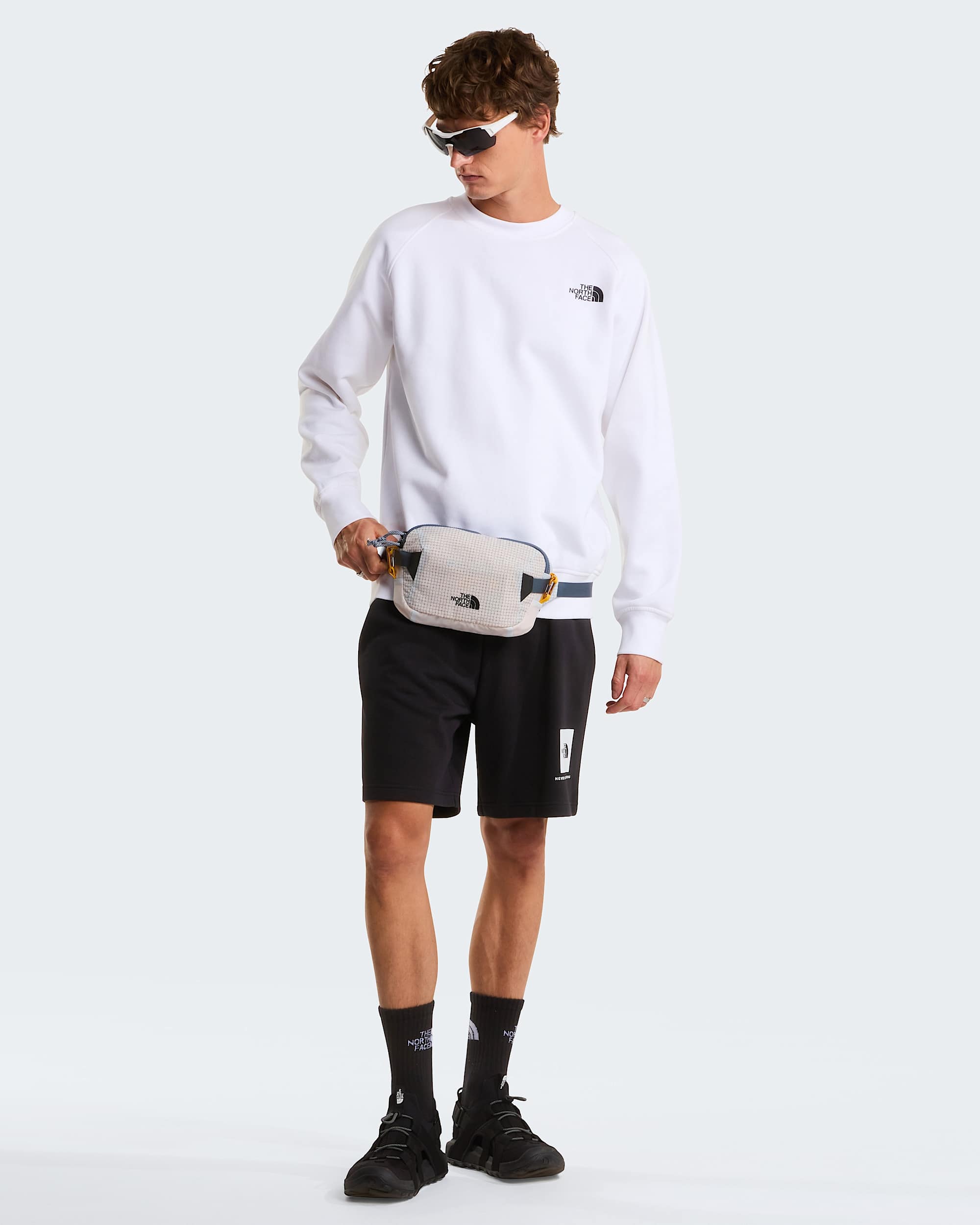 NSE Box leichte  normal geschnittene Shorts fr Herren TNF alt5