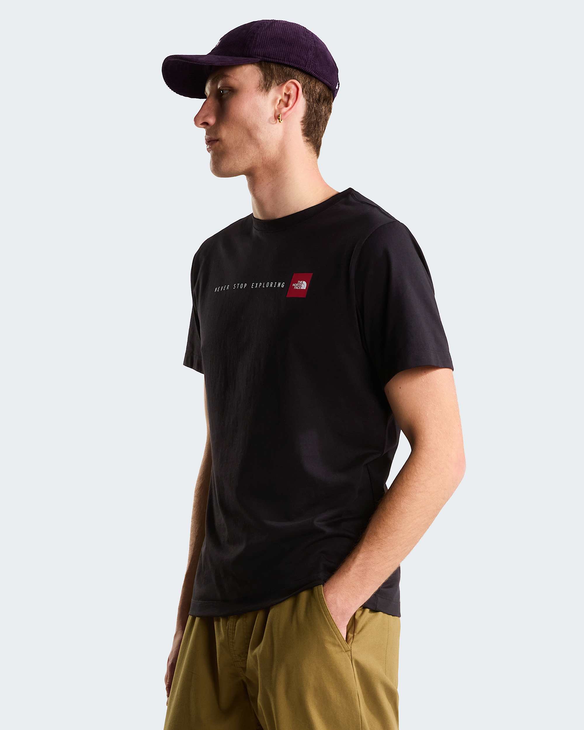Never Stop Exploring normal geschnittenes TShirt mit Grafik fr Herren TNF alt4