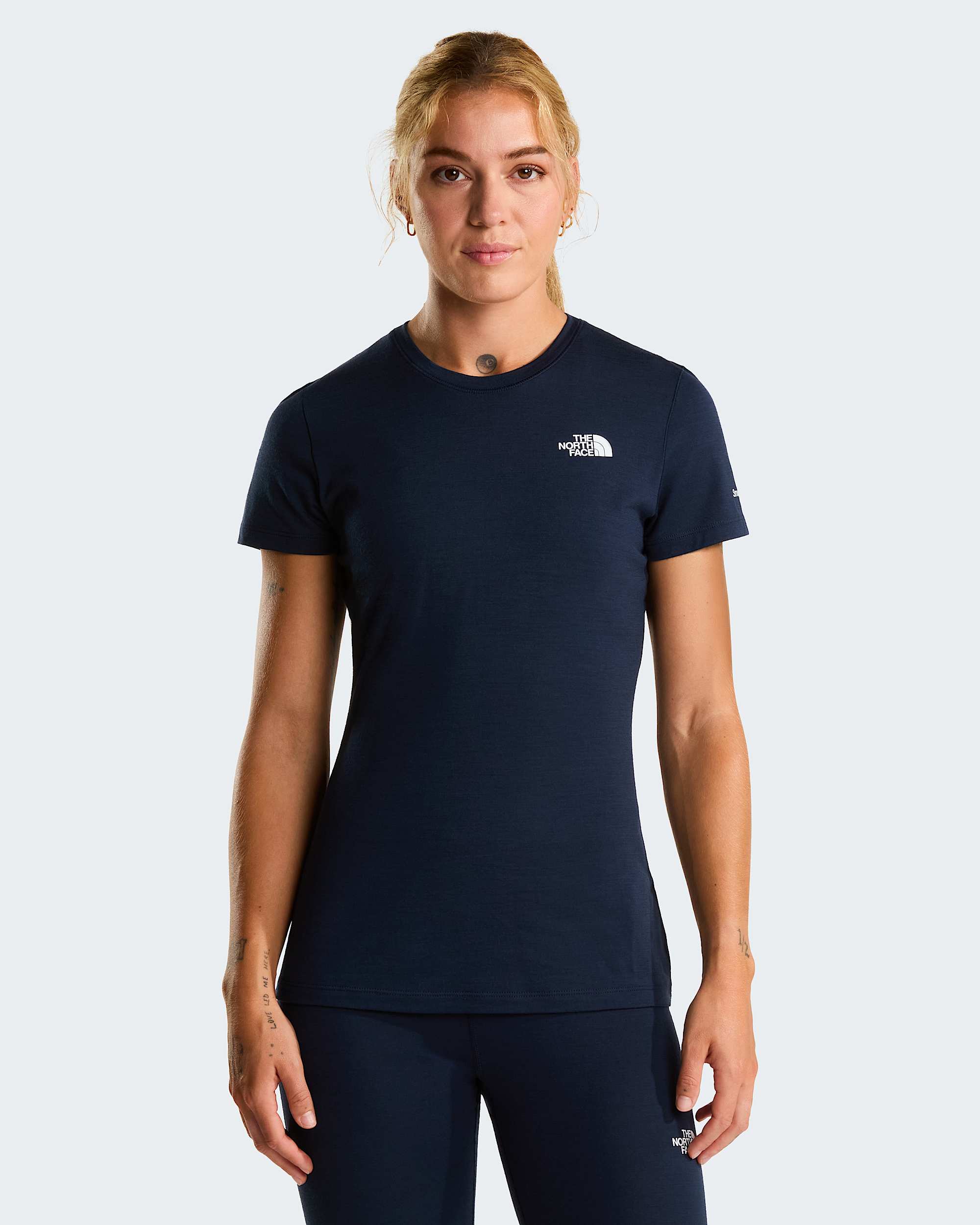 Tshirt numa mistura de l Merino TNF x Smartwool 150 para mulher TNF hero