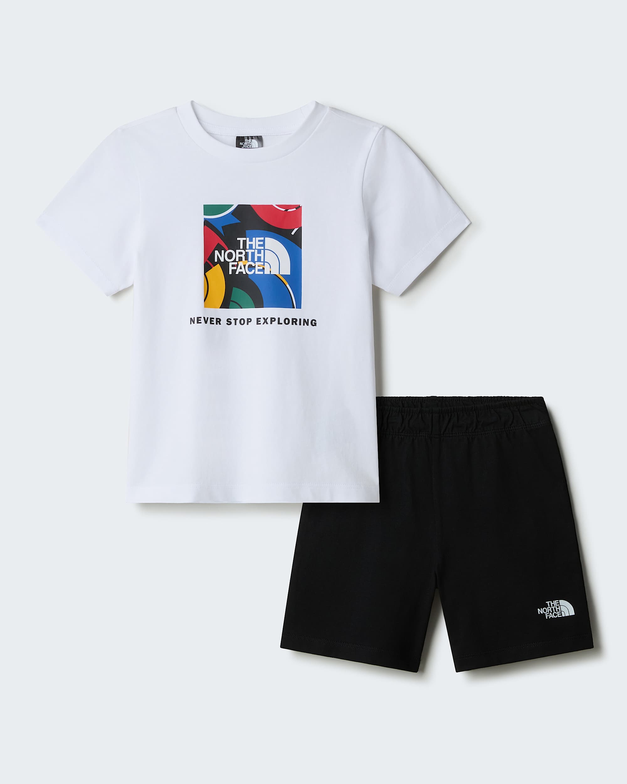 NSE Box Play Regular Shorts Set fr Kinder TNF hero