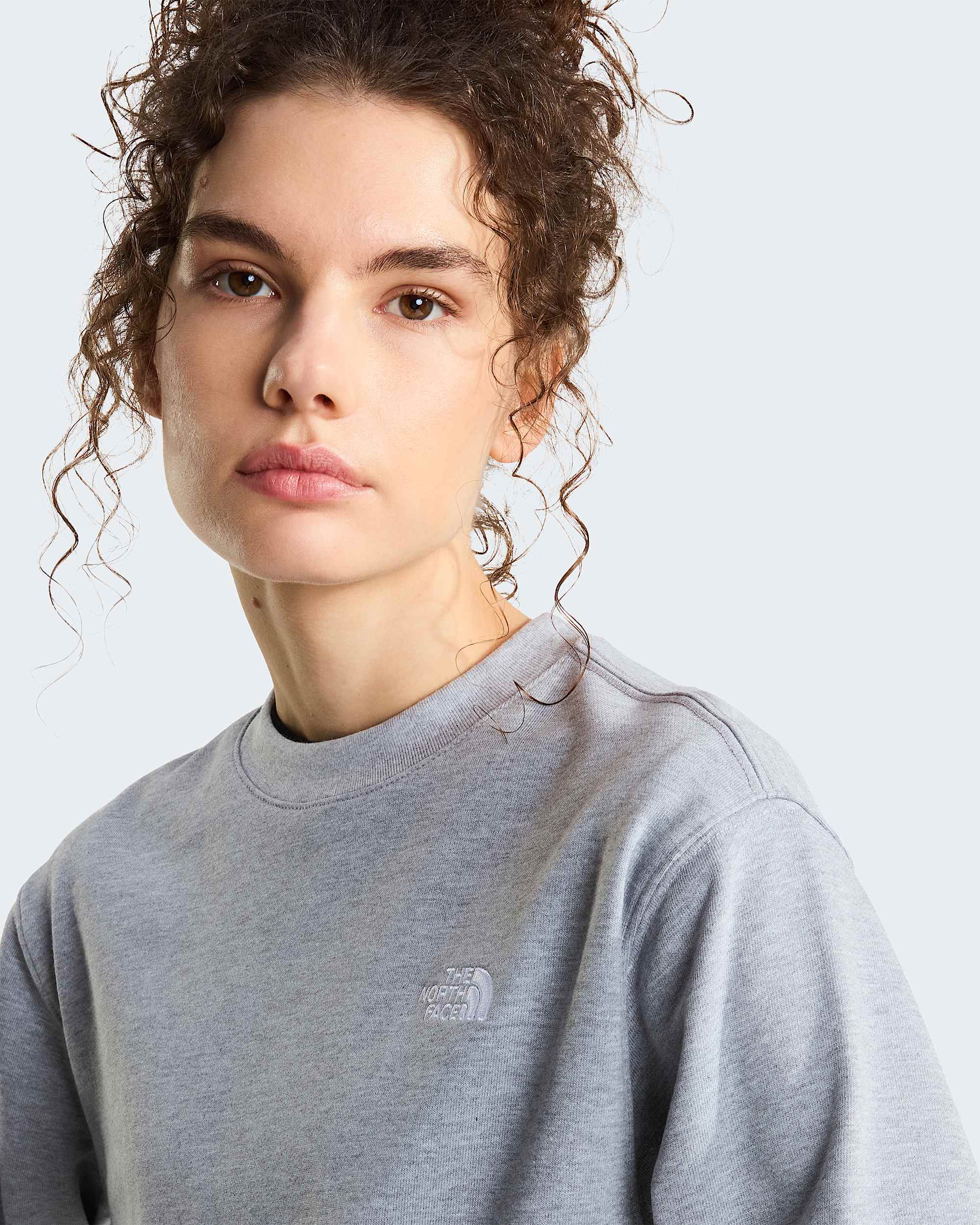 Camisola descontrada TNF Essential Terry Simple Dome para mulher TNF alt4