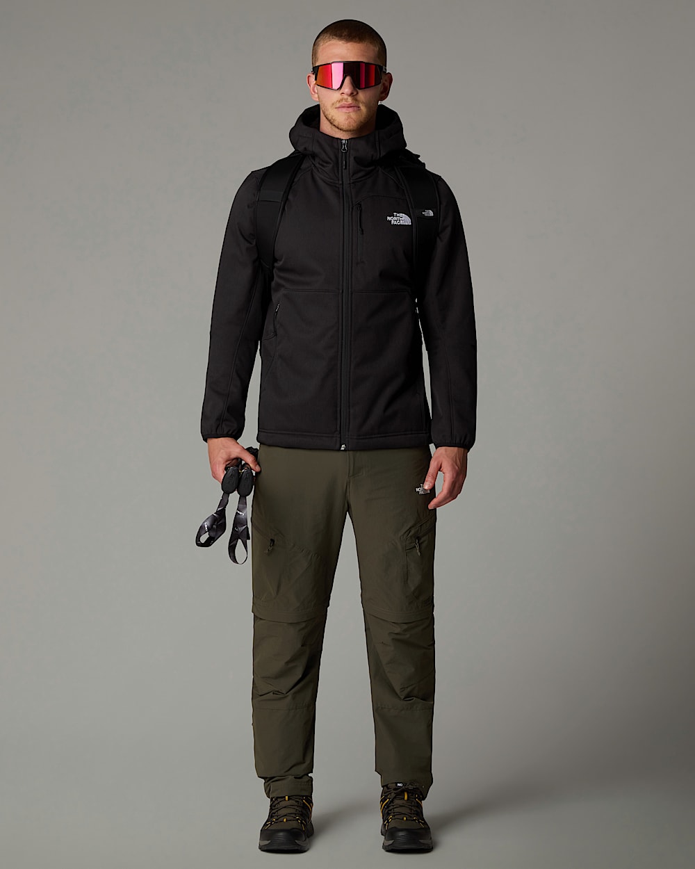 Mens Quest Hooded Softshell Jacket TNF ALT4