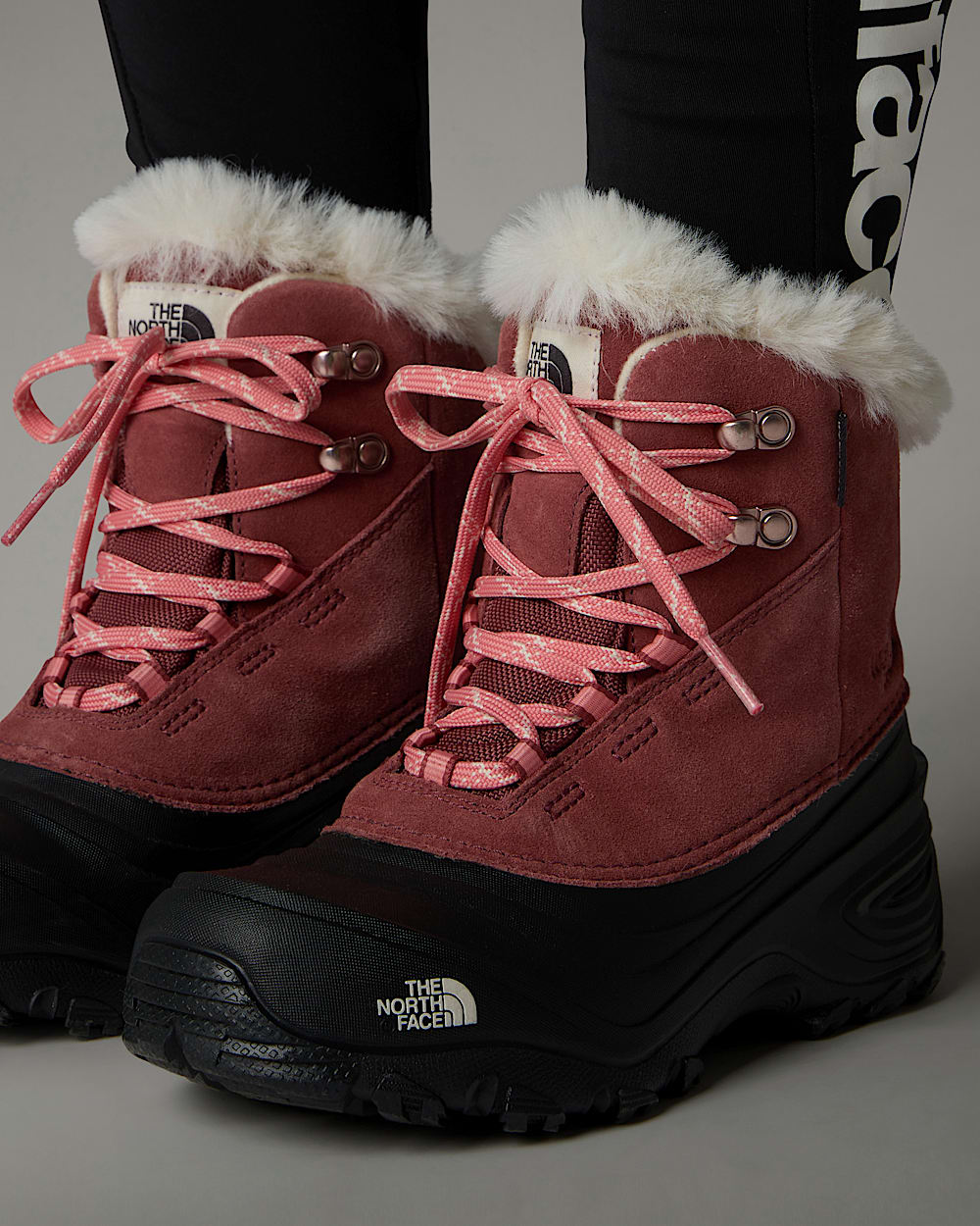 Kids Shellista V Lace Waterproof Snow Boots TNF ALT2