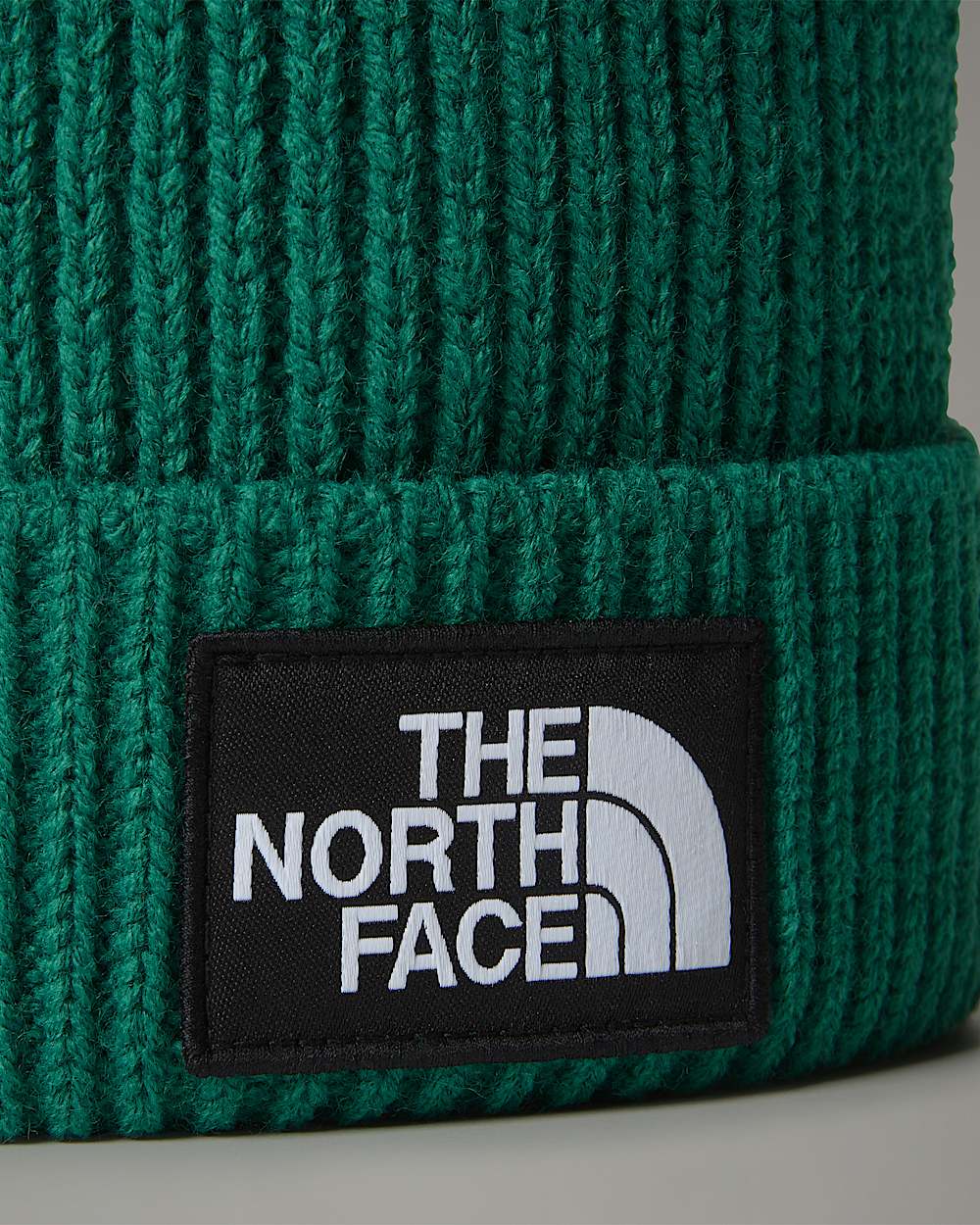 Czapka beanie z pomponem i prostoktnym logo TNF TNF alt2