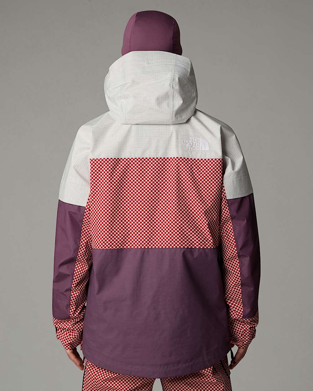 A68a DryVent Monoshelljas voor heren TNF TNF RedMidnight Mauve ALT5