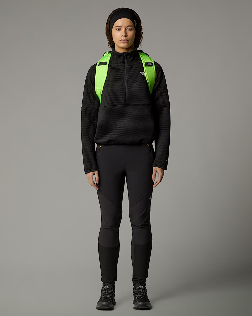 Womens Vertical Thermal 14 Zip Fleece TNF alt3
