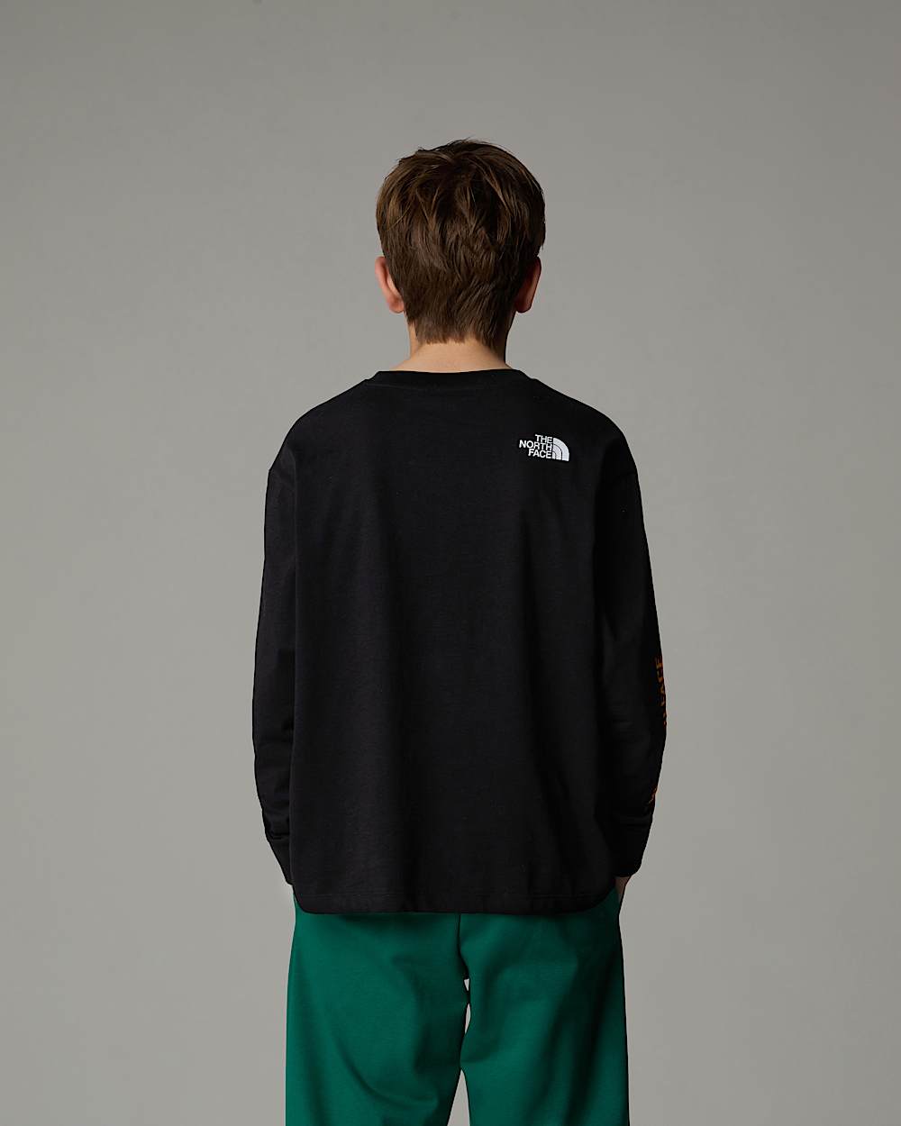 Oversized VarsityTshirt met lange mouwen en print voor tieners TNF ALT2