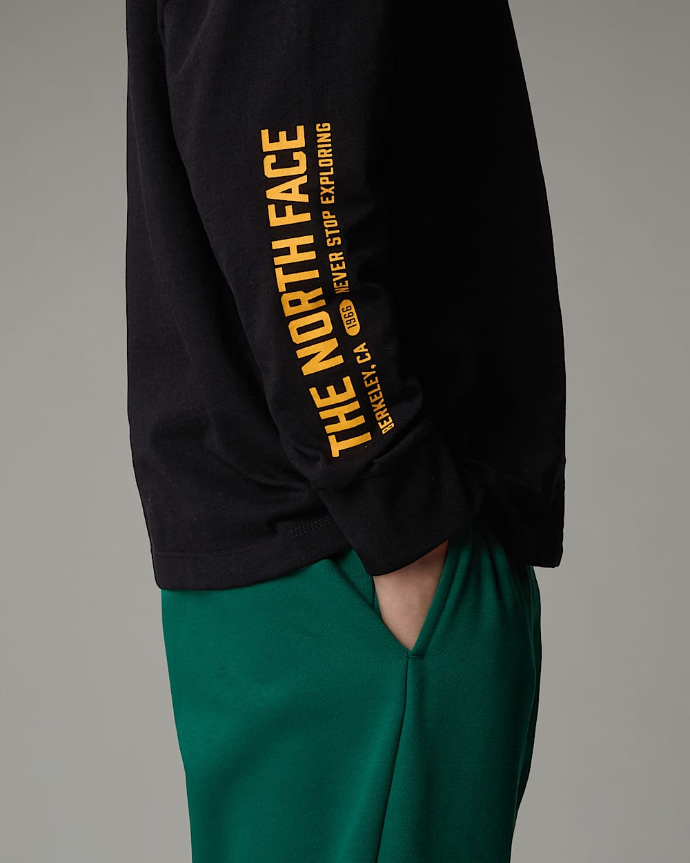 Oversized VarsityTshirt met lange mouwen en print voor tieners TNF ALT4