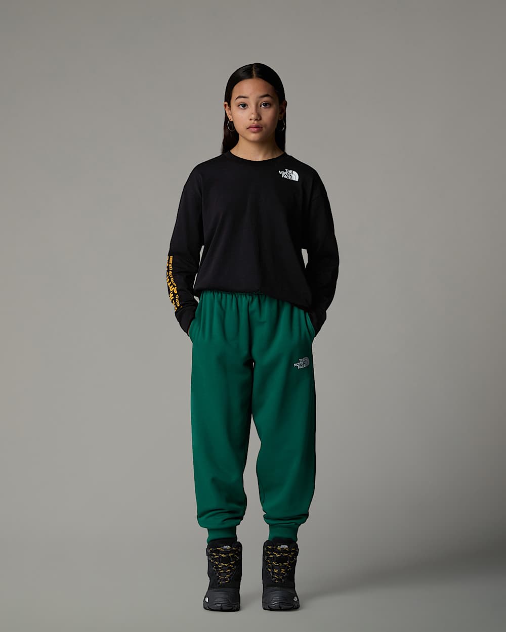 Oversized VarsityTshirt met lange mouwen en print voor tieners TNF ALT5