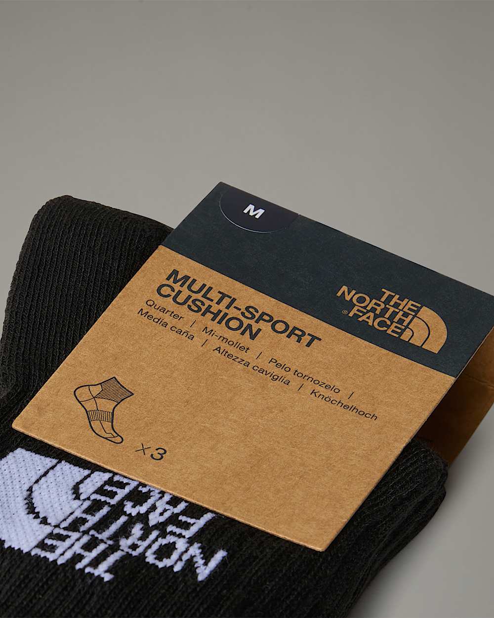Chaussettes courtes avec amorti Multi Sport TNF TNF Black ALT3