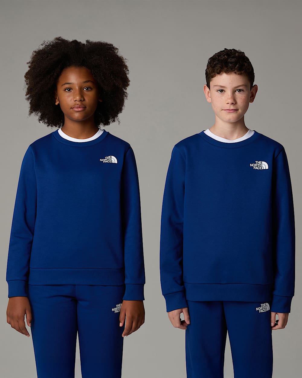 Simple Domehoodie voor tieners TNF Estate Blue HERO