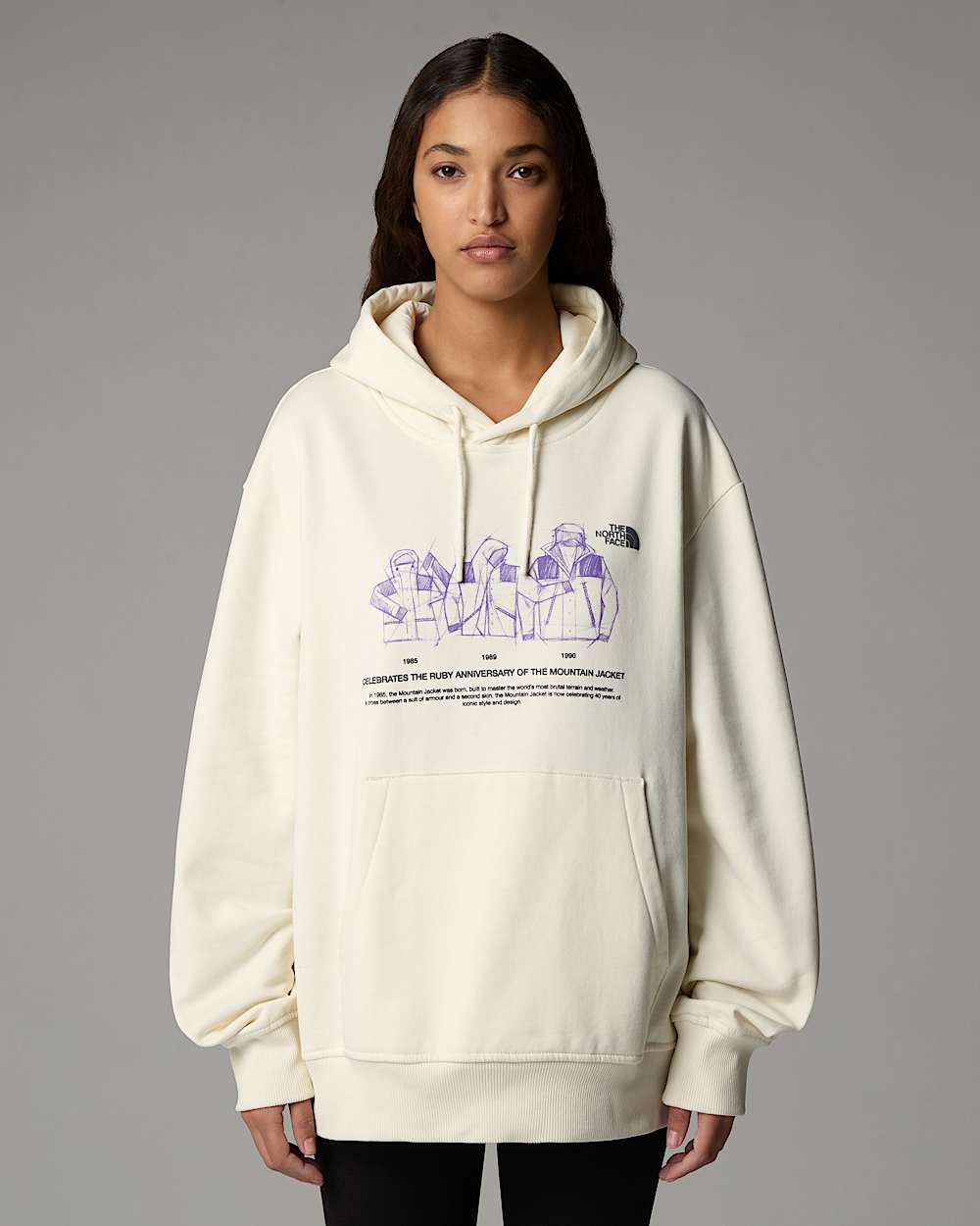 Sudadera holgada con capucha Mountain Jacket Anniversary TNF alt2
