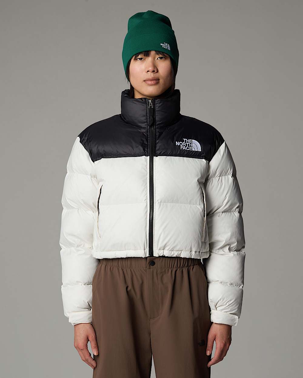 Womens Nuptse Short Jacket TNF ALT2