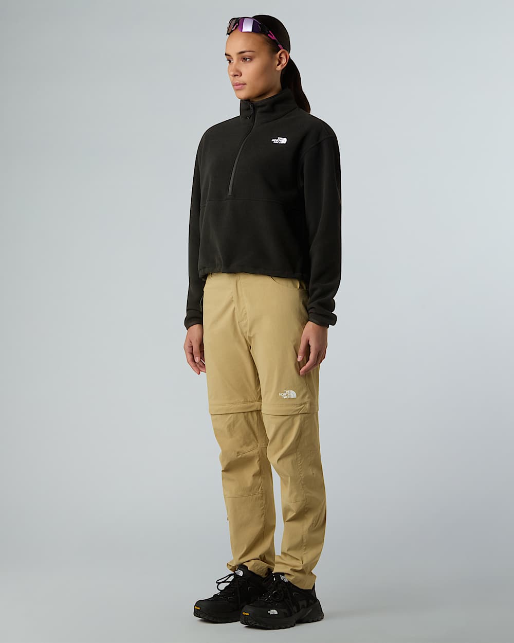 Womens Glacier 12 Zip Short Fleece TNF ALT1