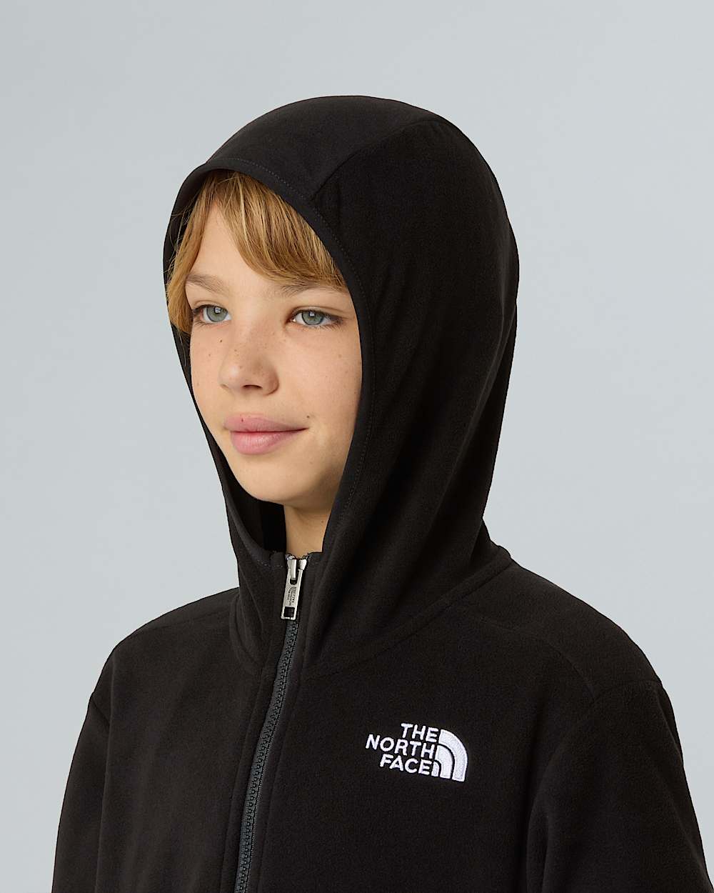 Teens Glacier Hooded Fleece Jacket TNF ALT4