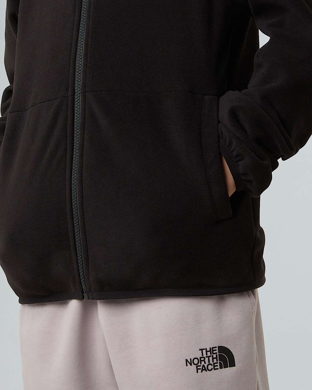 Teens Glacier Hooded Fleece Jacket TNF ALT5