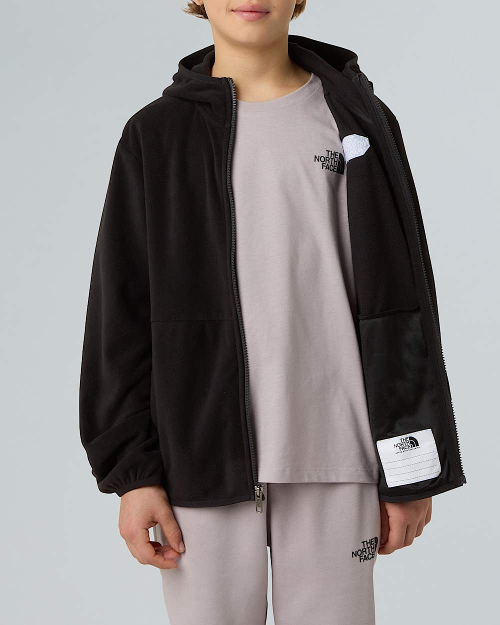 Teens Glacier Hooded Fleece Jacket TNF ALT6