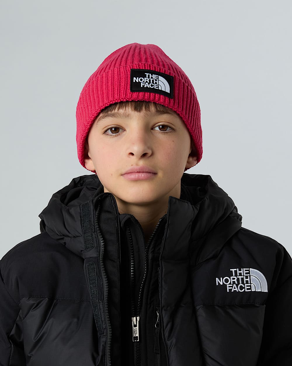 TNF Logo Boxbeanie met omslag voor kids TNF ALT12