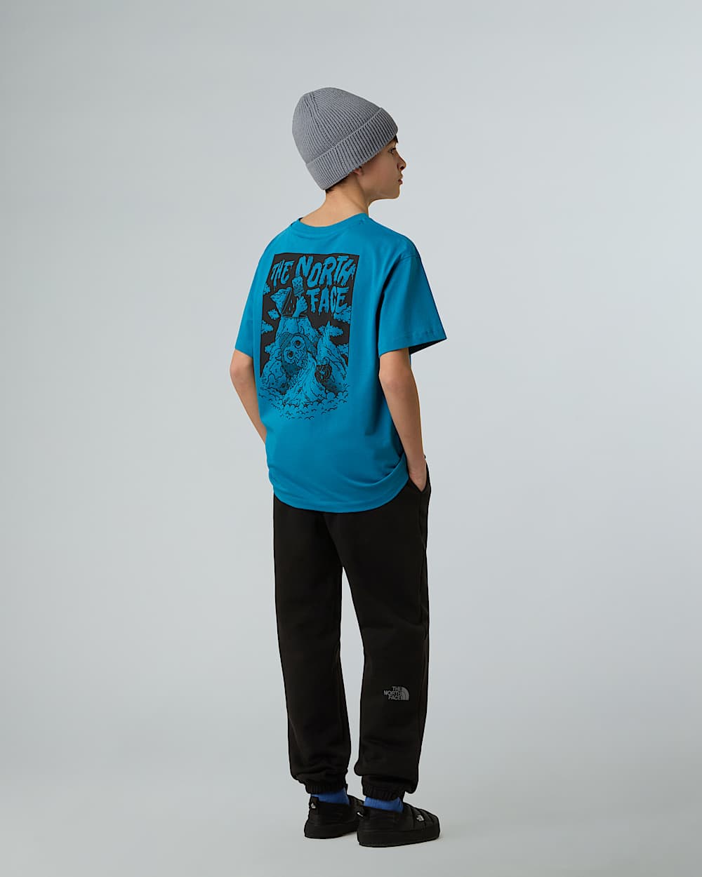 Boys Sports Oversized Pocket Graphic TShirt TNF ALT2